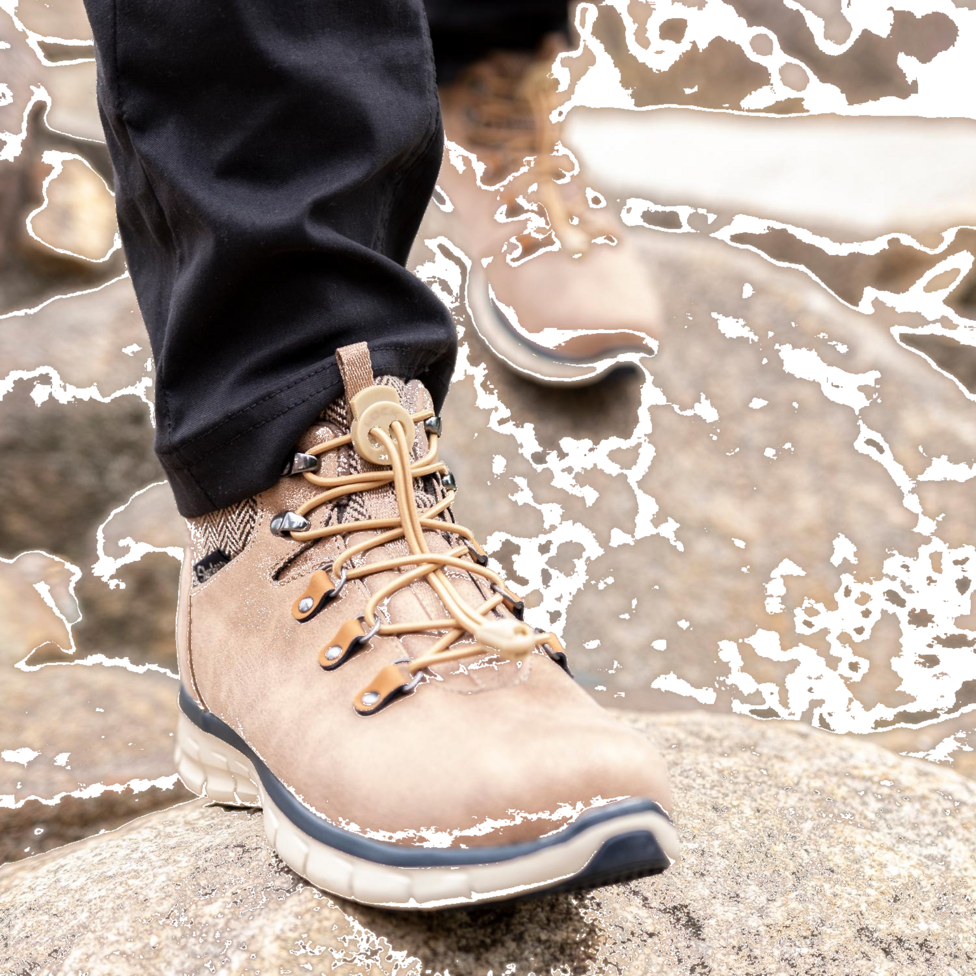 LOCK LACE, Lock Lace Boot Light Brown