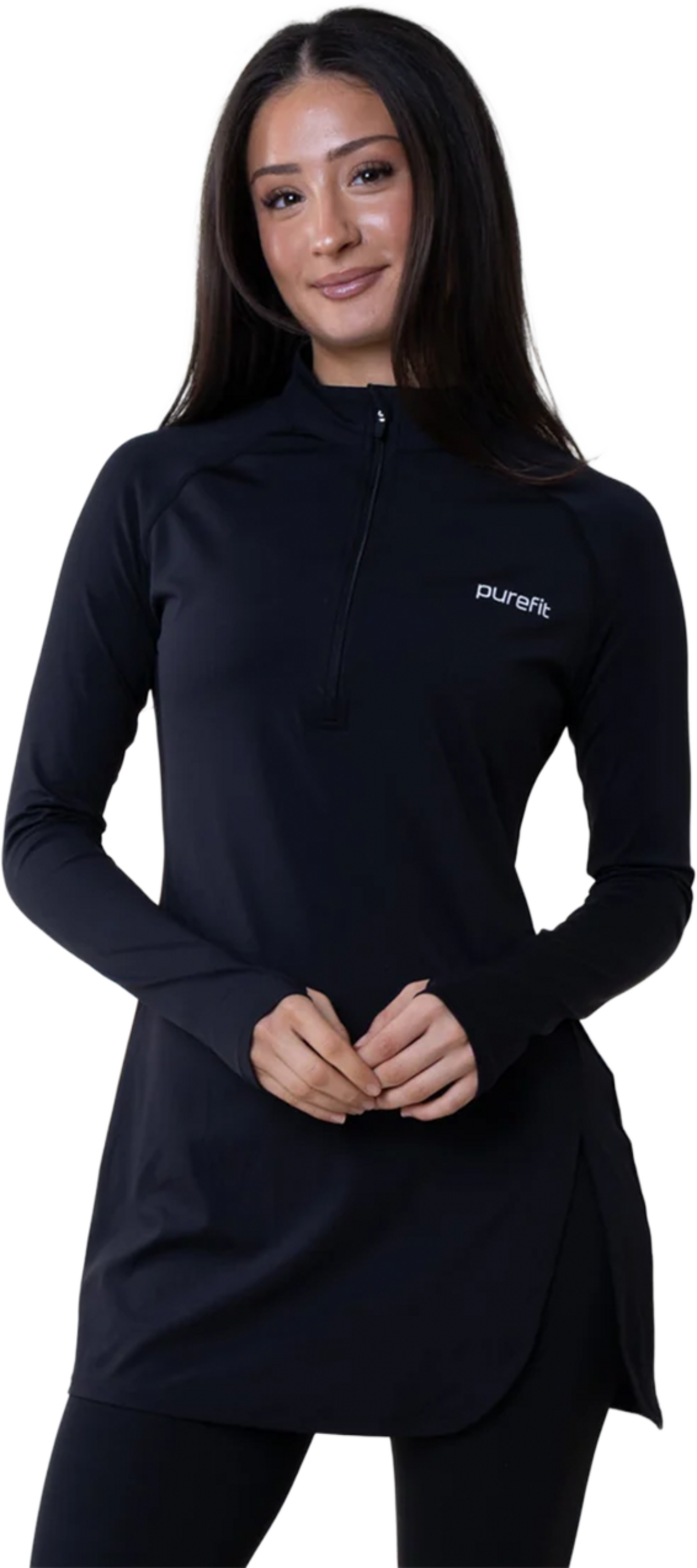 PUREFIT, Long Sleeve Zip Top