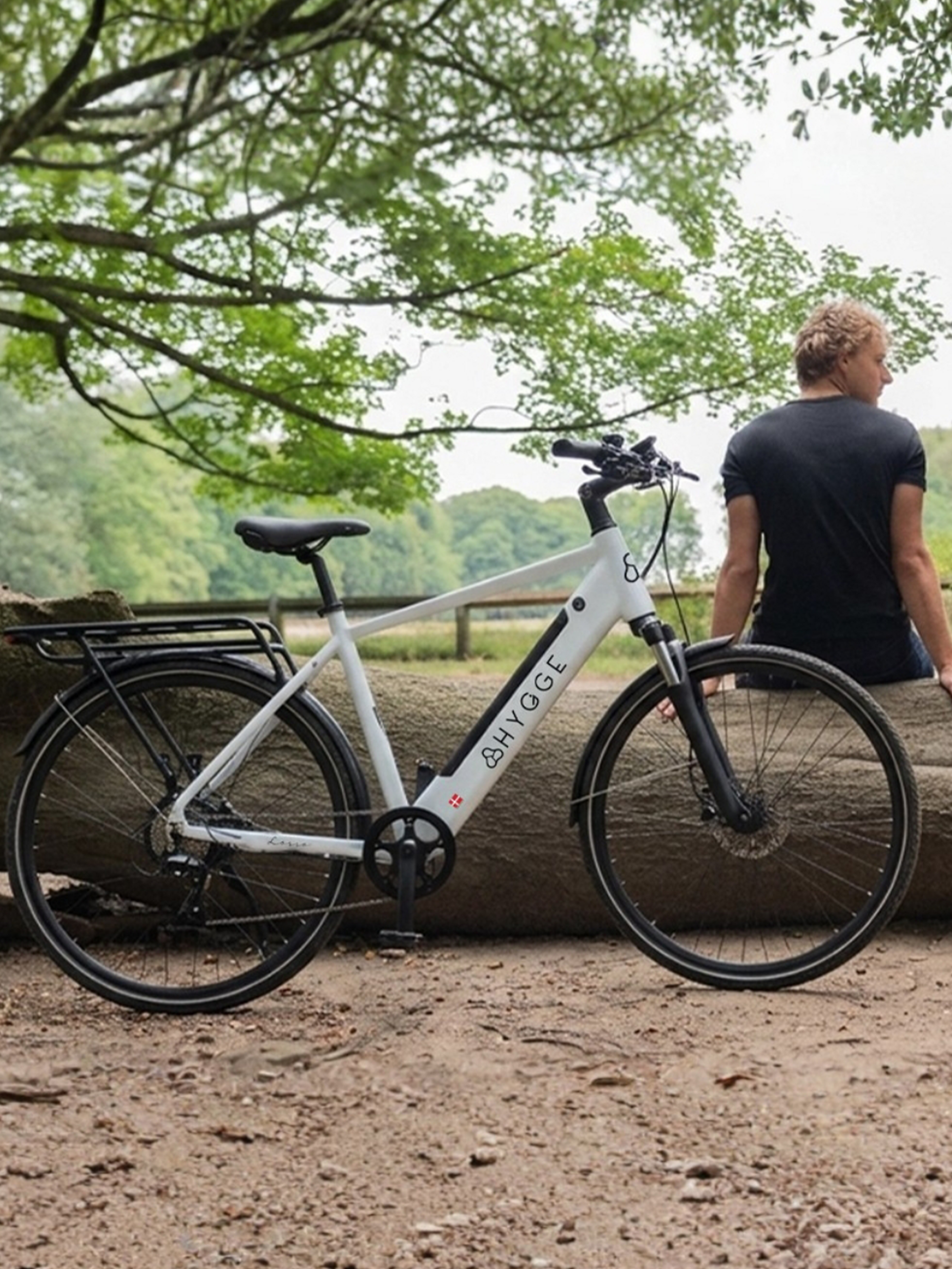 HYGGE BIKES, Loss&oslash; 2026 &ndash; Urban E-bike 36v 13ah &ndash; Ivory White