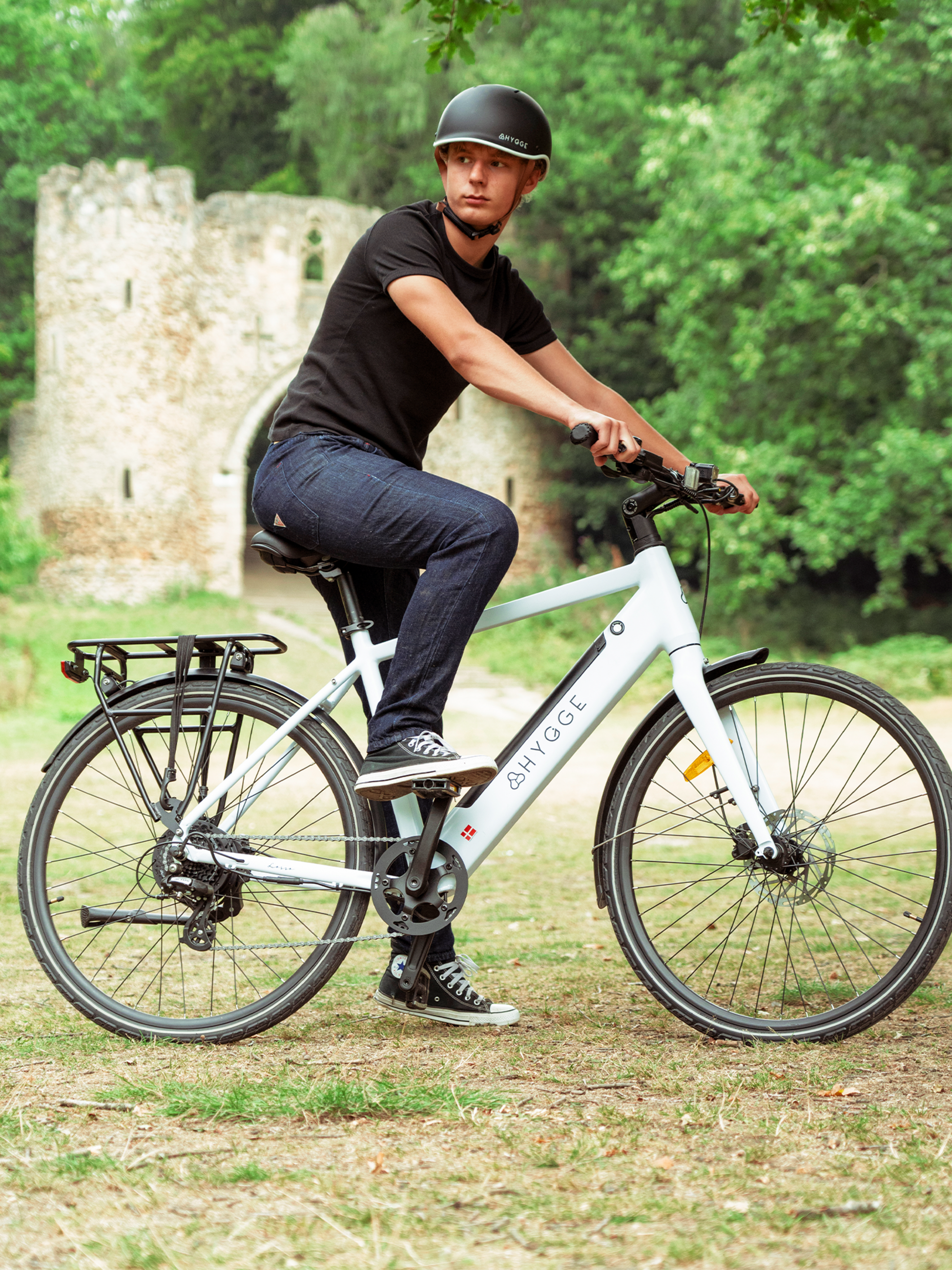 HYGGE BIKES, Losso City 2025 &ndash; Urban Elcykel Med 48 V 14 Ah Samsung-batteri &ndash; Elfenbensvit