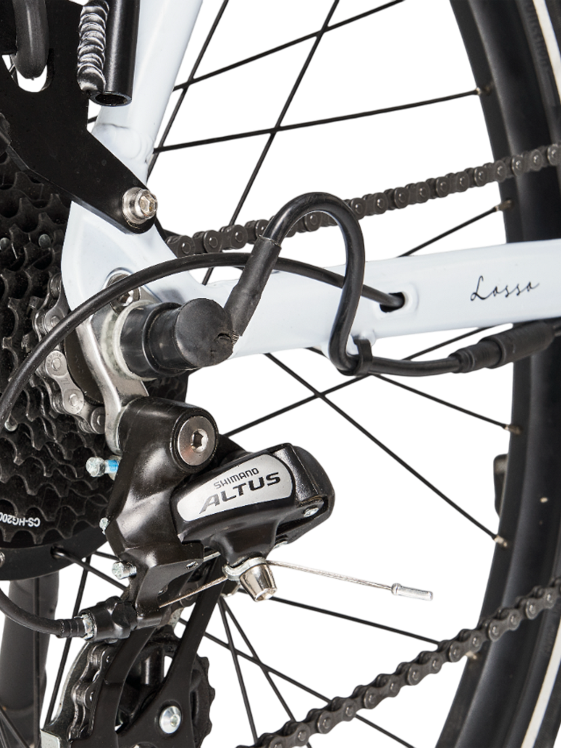 HYGGE BIKES, Losso City 2025 &ndash; Urban Elcykel Med 48 V 14 Ah Samsung-batteri &ndash; Elfenbensvit