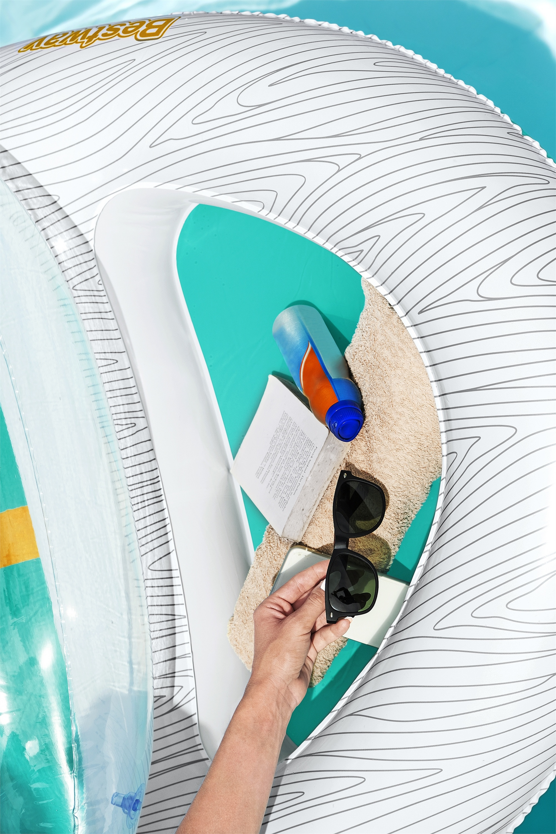 BESTWAY, Luftmadrass Vacation Yacht 216 X 117cm