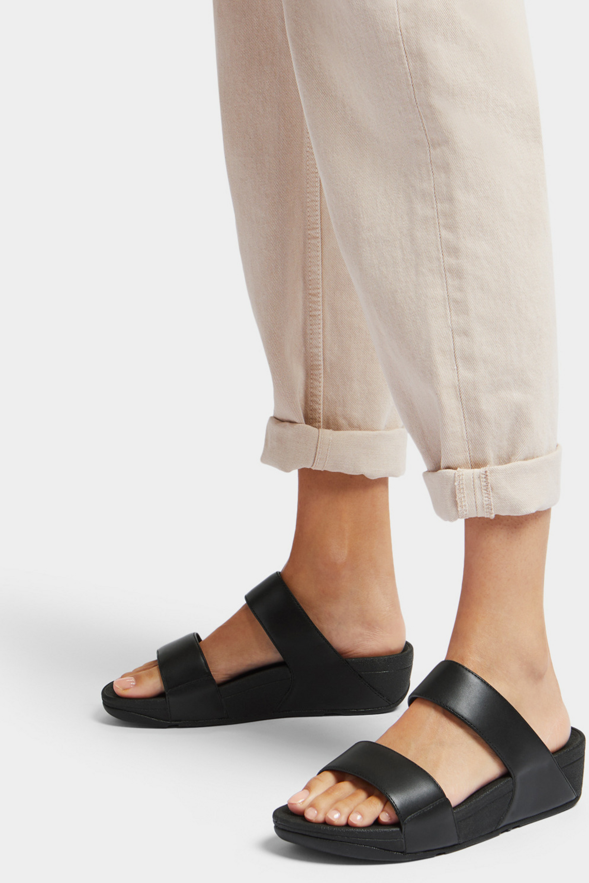 FITFLOP, Lulu Adjustable Leather Slides