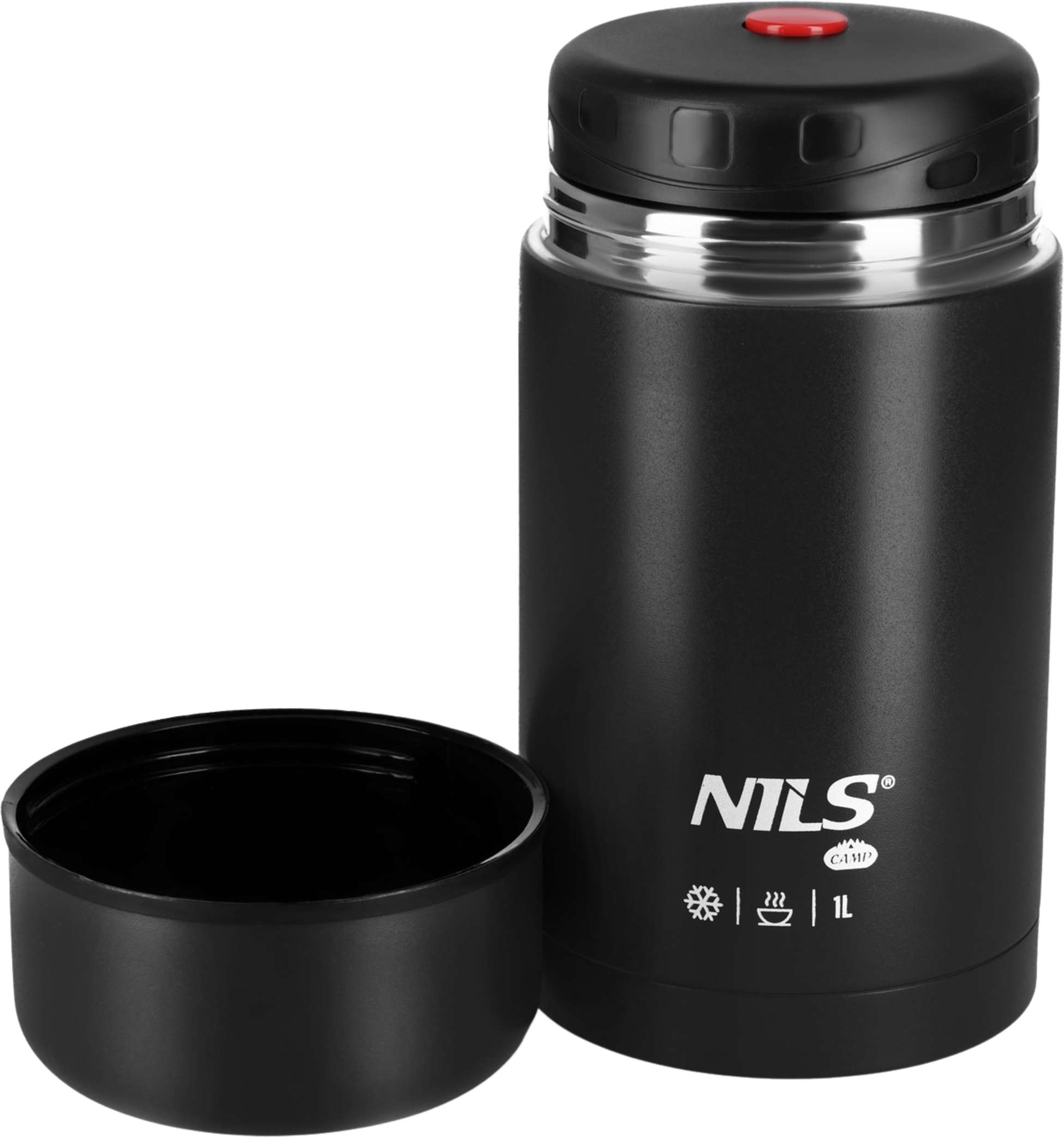 NORTHIX, Lunch Thermos 1000ml, Black, Insulated Flask