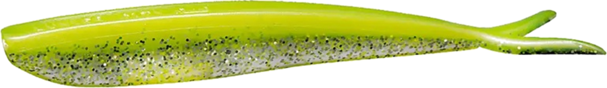 LUNKER CITY, Lunker City Fin-s Fish Chartreuse Silk Ice 6,35cm 20-pack