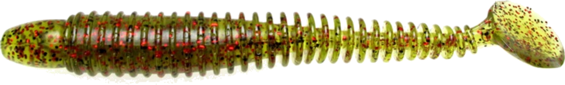 LUNKER CITY, Lunker City Swimmin' Ribster Watermelon Redflake 10,2cm 9-pack