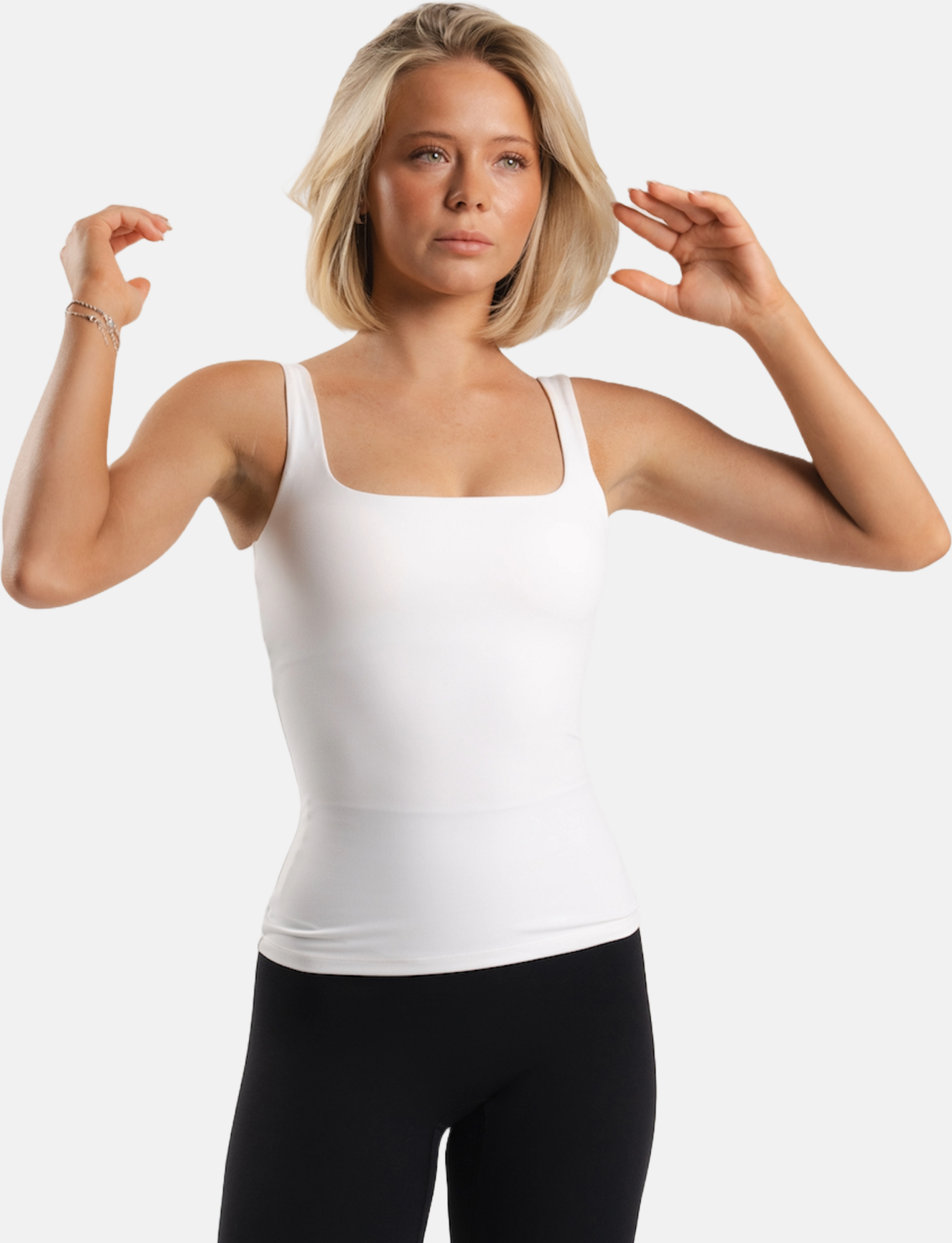 MKLIFESTYLE, Lux Built-in Square Tank Top