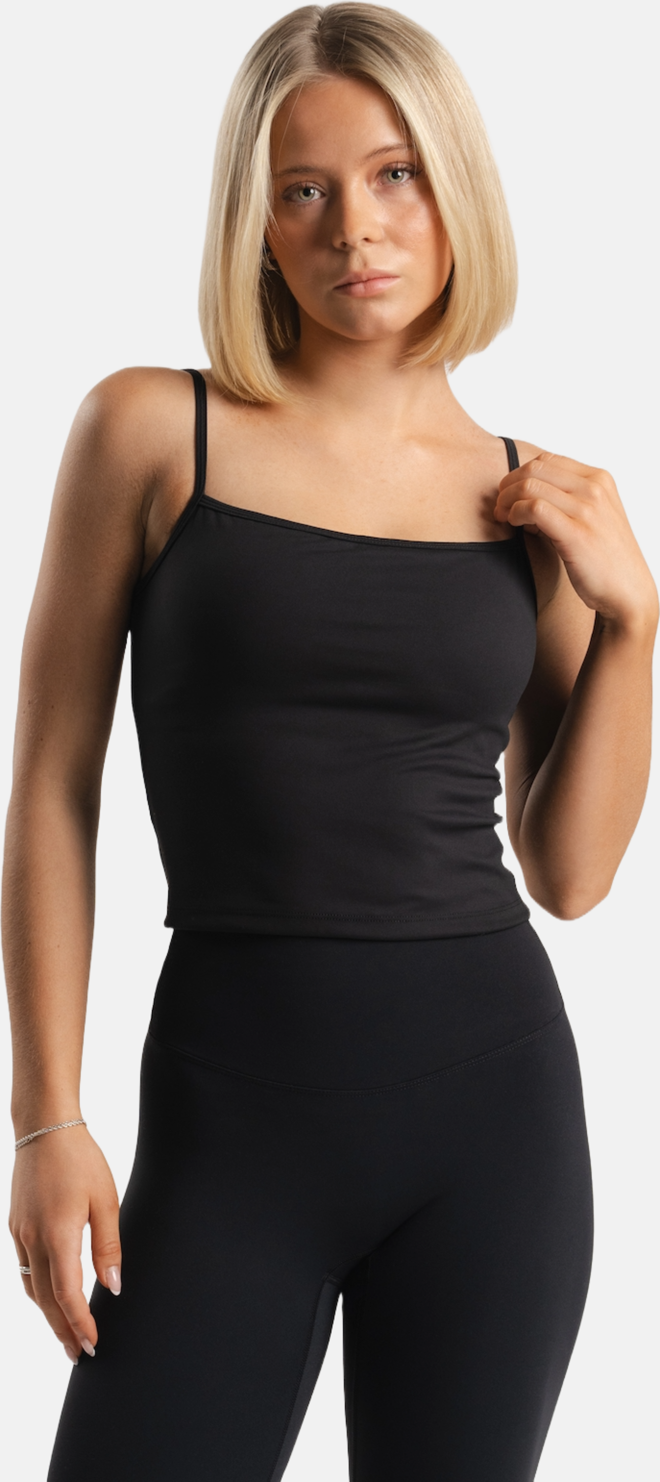 MKLIFESTYLE, Lux Built-in Strappy Tank Top