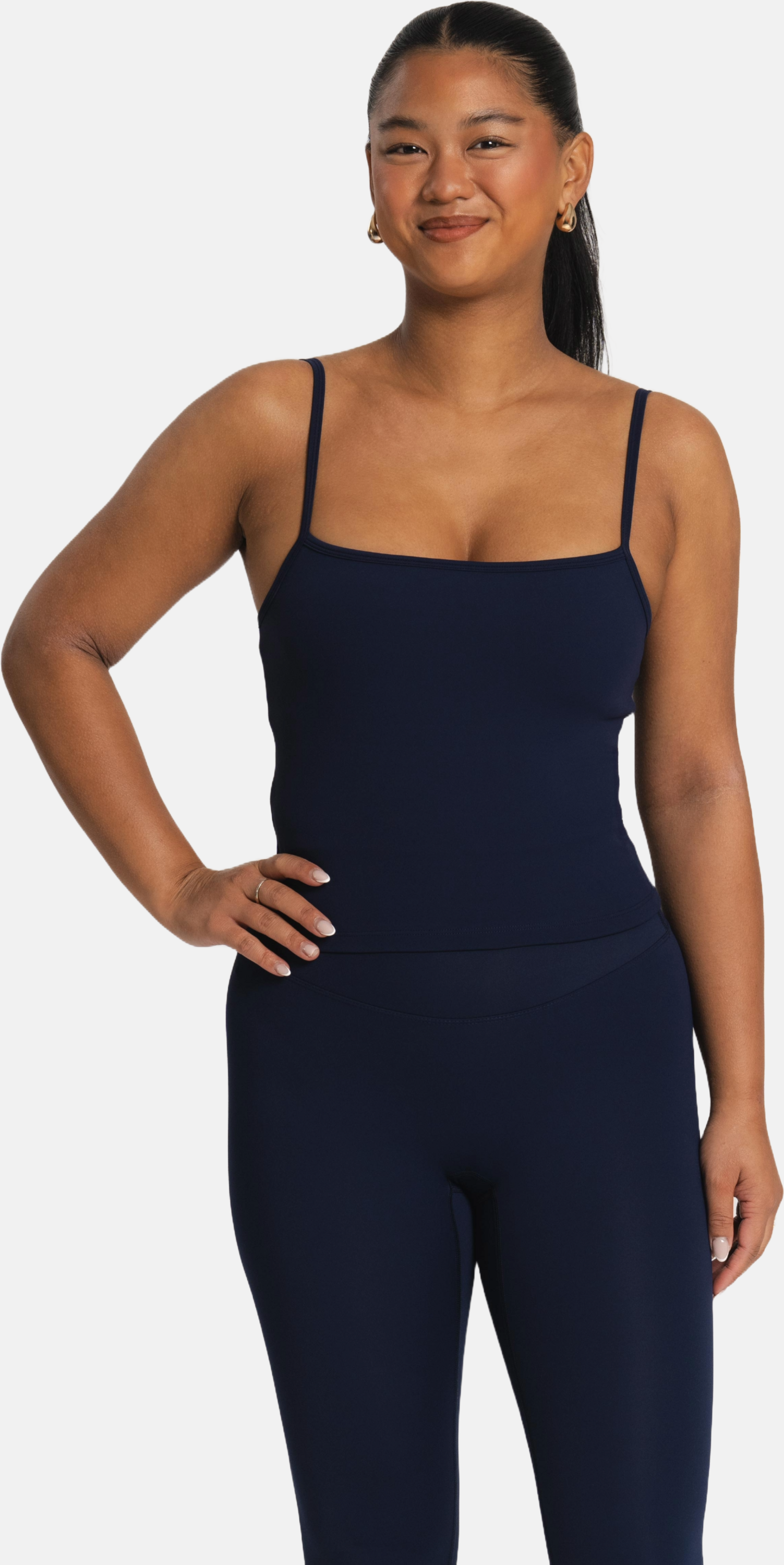 MKLIFESTYLE, Lux Built-in Strappy Tank Top