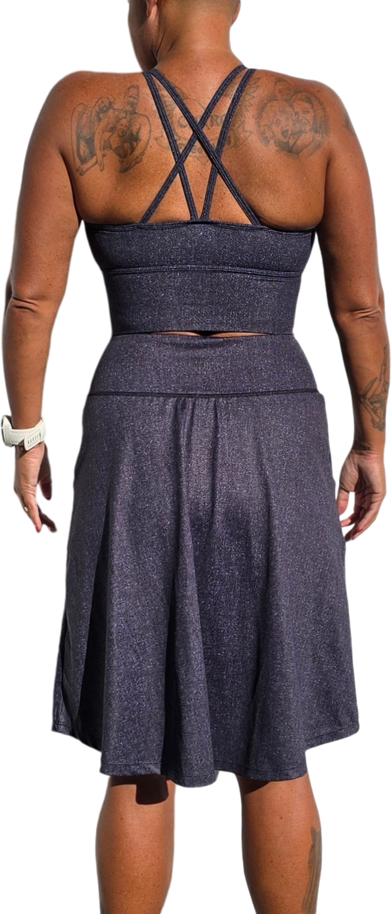 SHE DID, M&ouml;rkbl&aring; Jeans Sport-bh