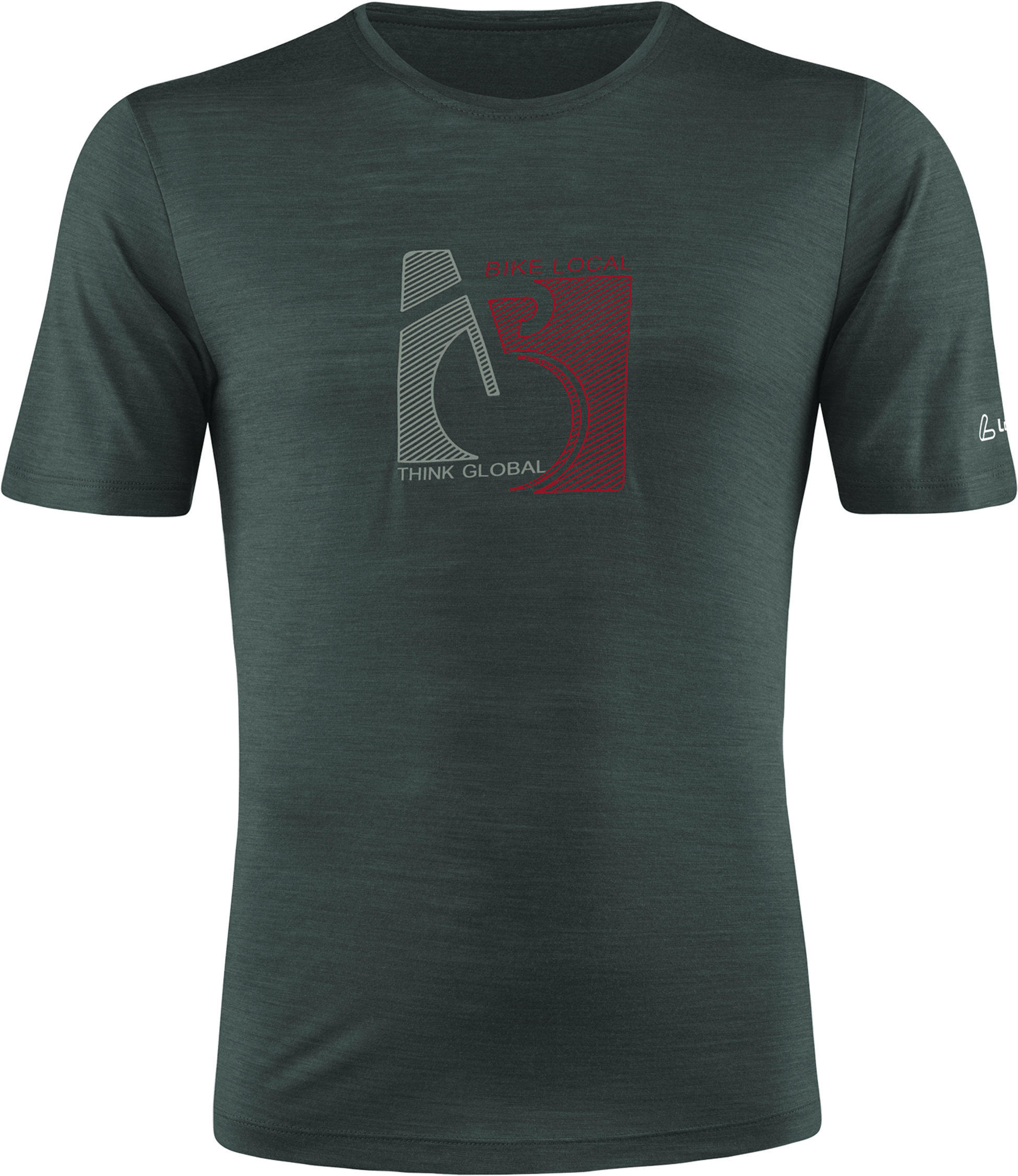 L&Ouml;FFLER, M Printshirt Bike Merino-tencel(tm)