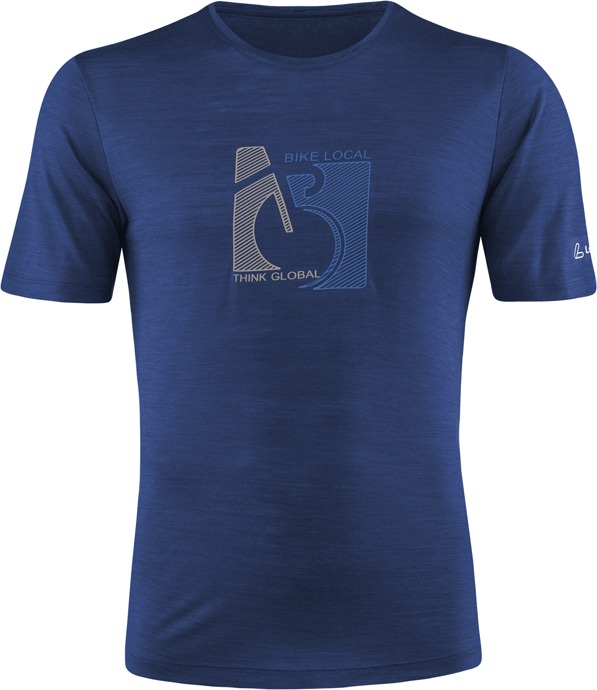 L&Ouml;FFLER, M Printshirt Bike Merino-tencel(tm)