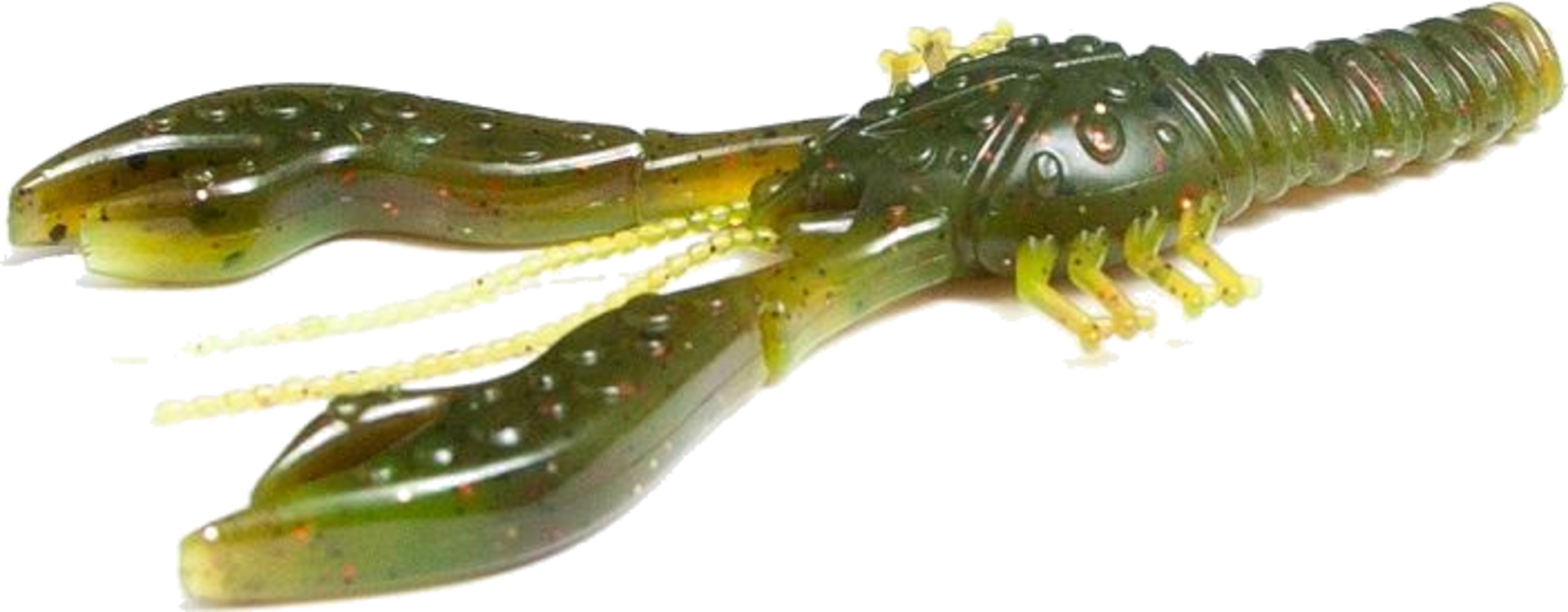 M-WAR, M-war Baby Lobster Perch Pumpkin/chartreuse 8cm, 10-pack