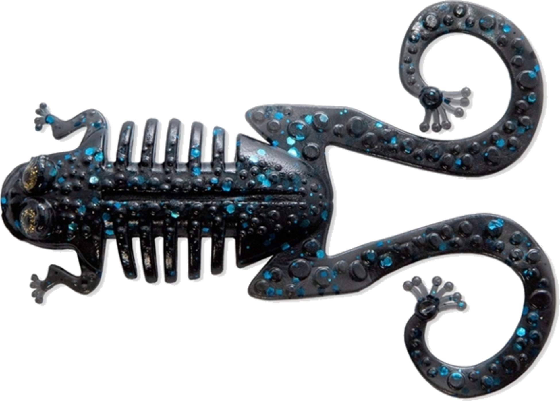 M-WAR, M-war Monkey Frog Medium Black Blue Flake 9,5cm, 7-pack