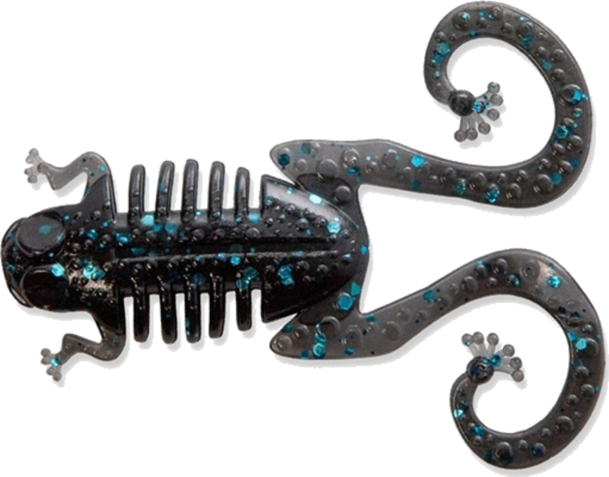 M-WAR, M-war Monkey Frog Small Black Blue Flake 7cm, 9-pack