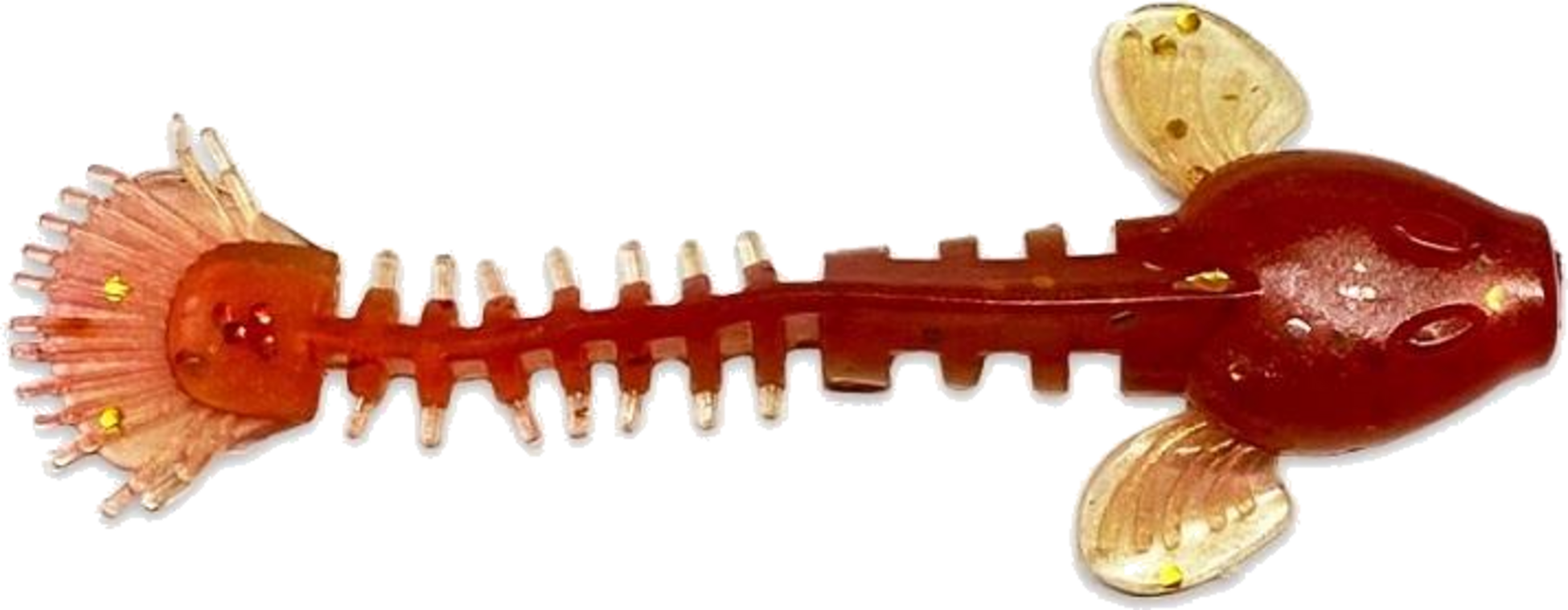 M-WAR, M-war Monkey Fry Gold/motoroil 10cm, 6g, 10-pack