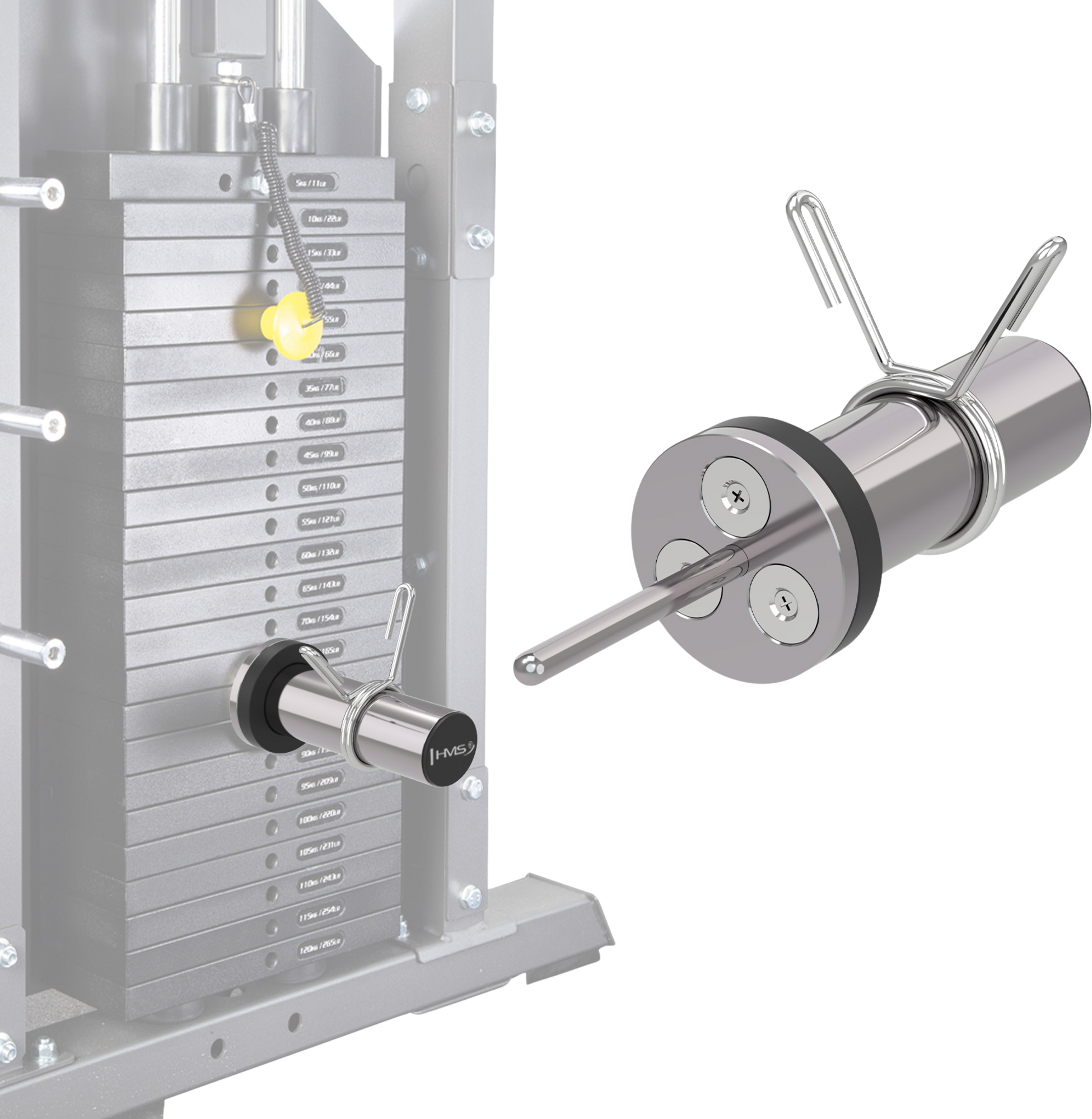 NORTHIX, Magnetic Pin For Weight Stack Load Enhancement