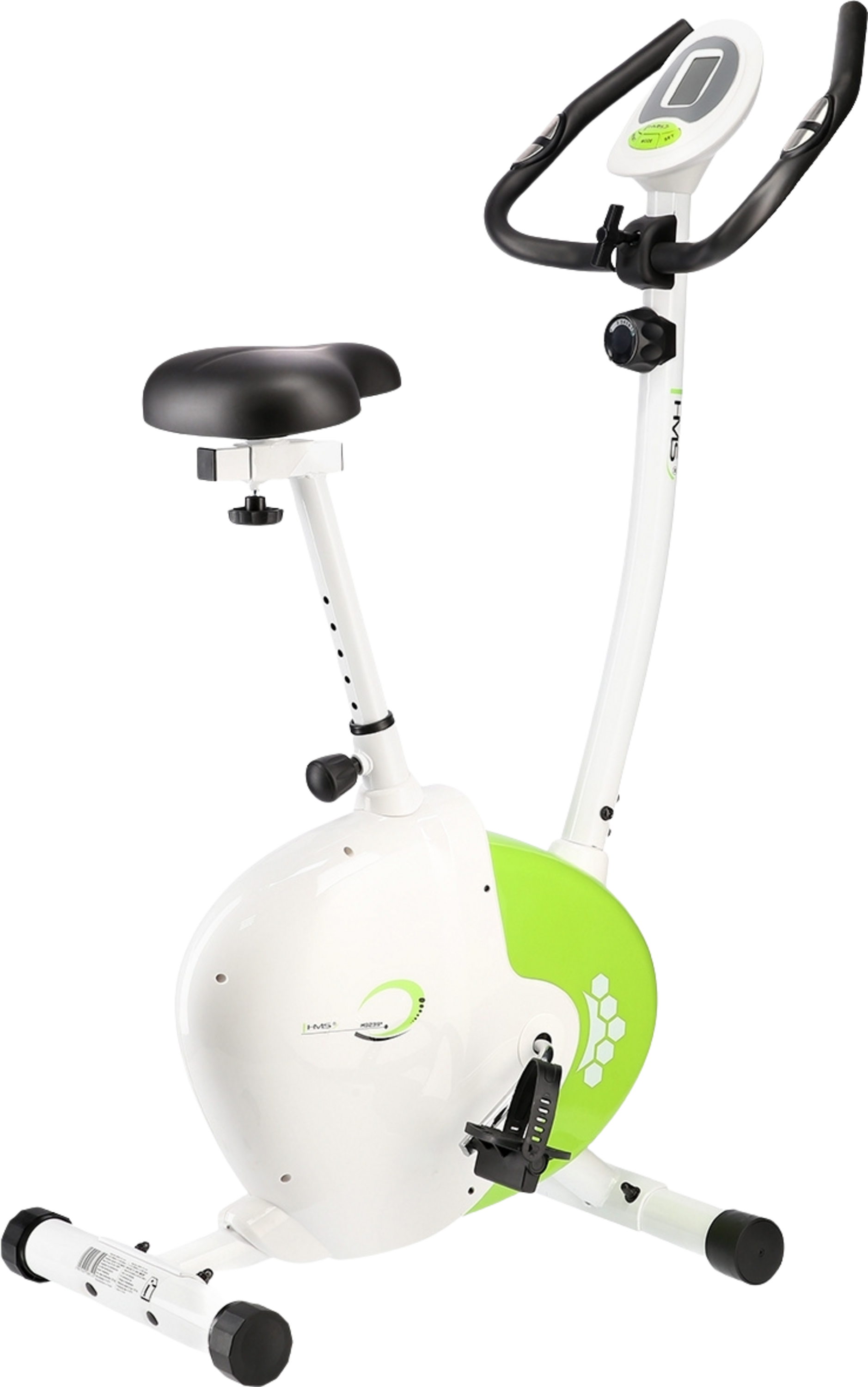 NORTHIX, Magnetic Stationary Bike, White-green, Home Fitness
