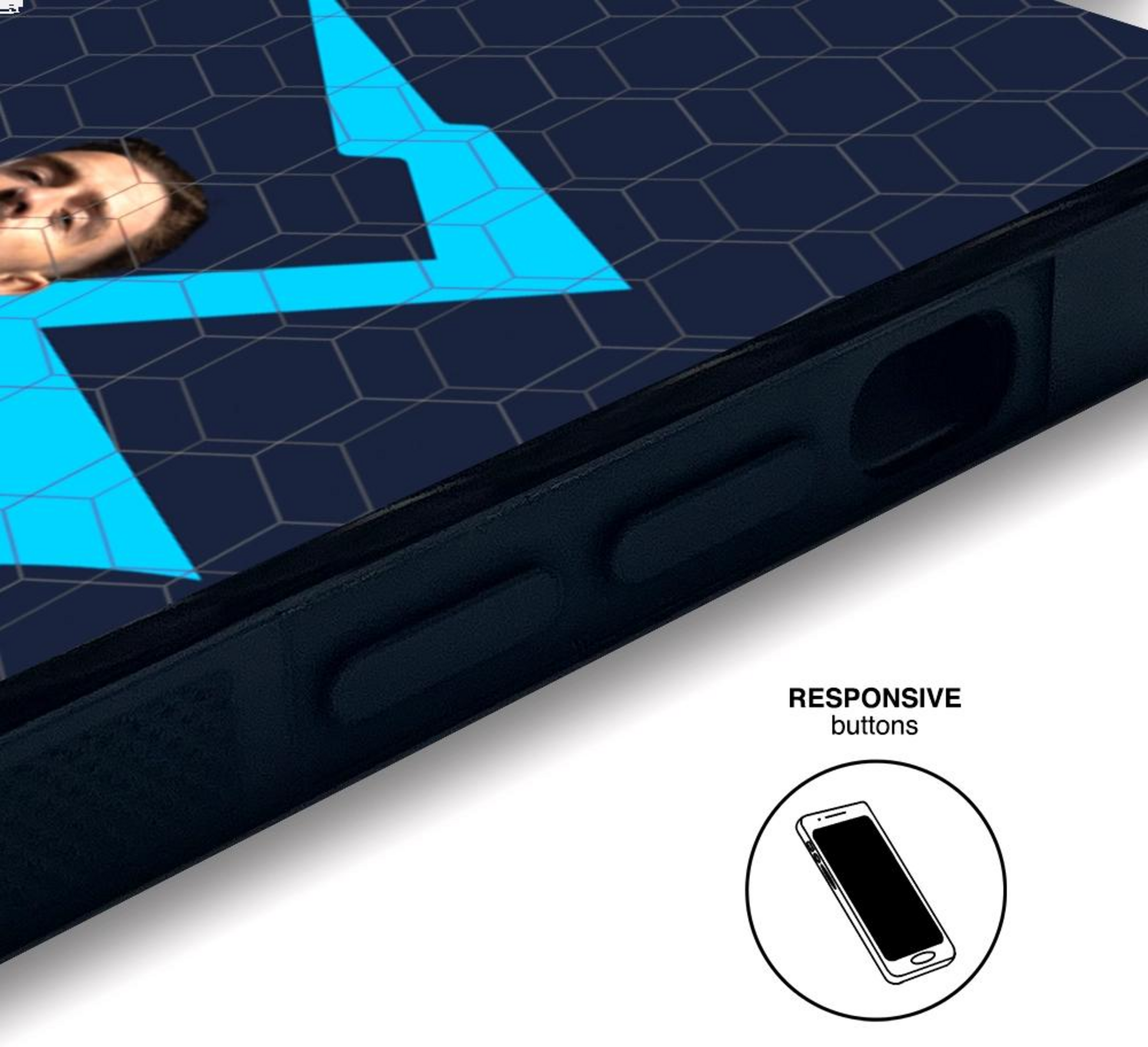 PHONECASES3D, Manchester City Official 3d Phone Case &ndash; Grealish Background Ship