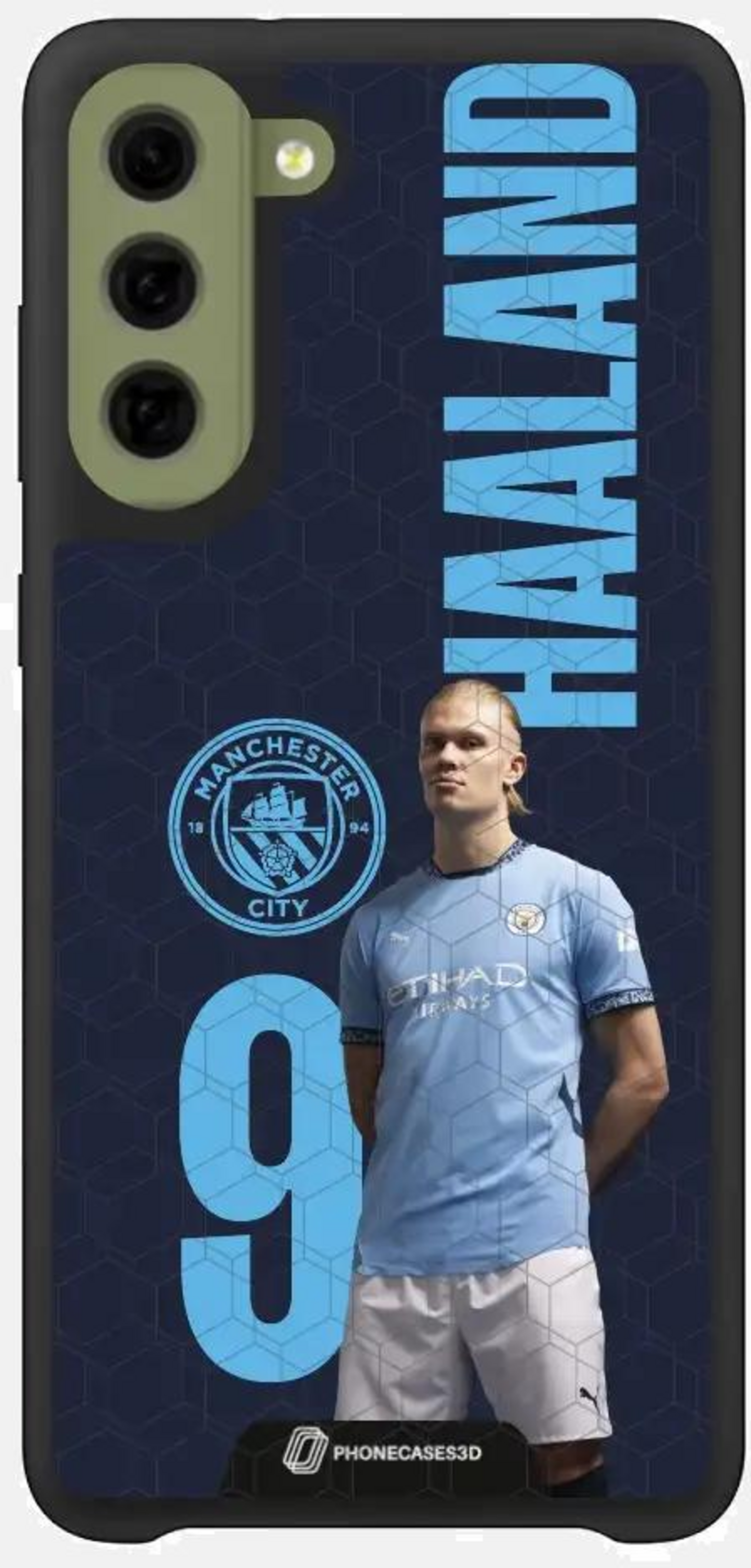 PHONECASES3D, Manchester City Official 3d Phone Case &ndash; Haaland + Num