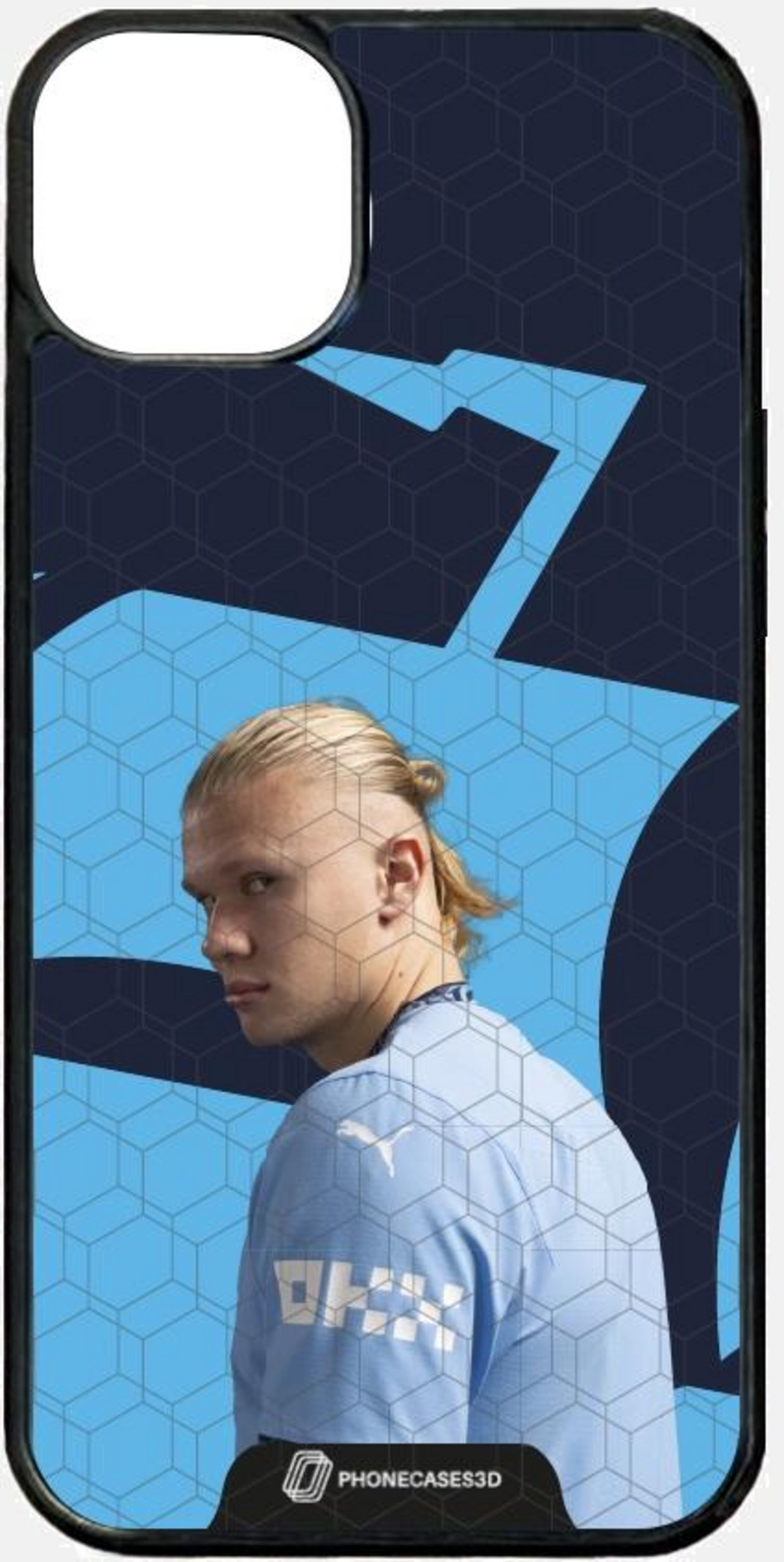 PHONECASES3D, Manchester City Official 3d Phone Case &ndash; Haaland Background Ship