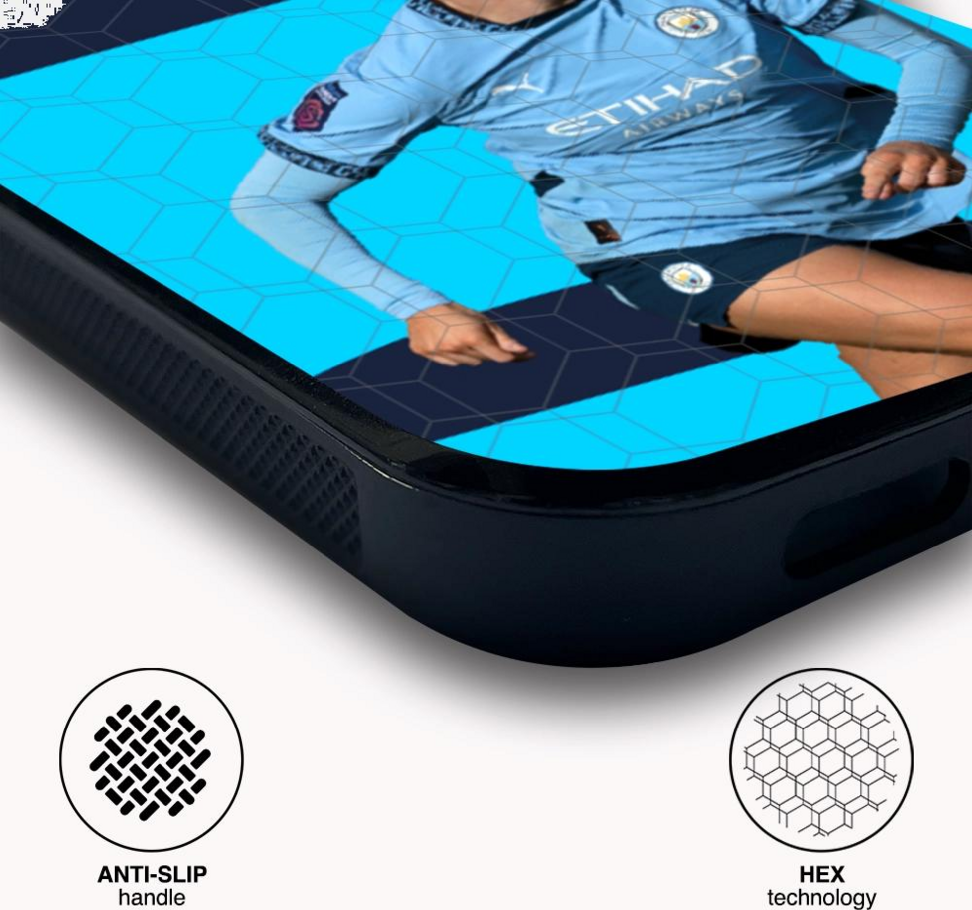 PHONECASES3D, Manchester City Official 3d Phone Case – Hemp Background Ship