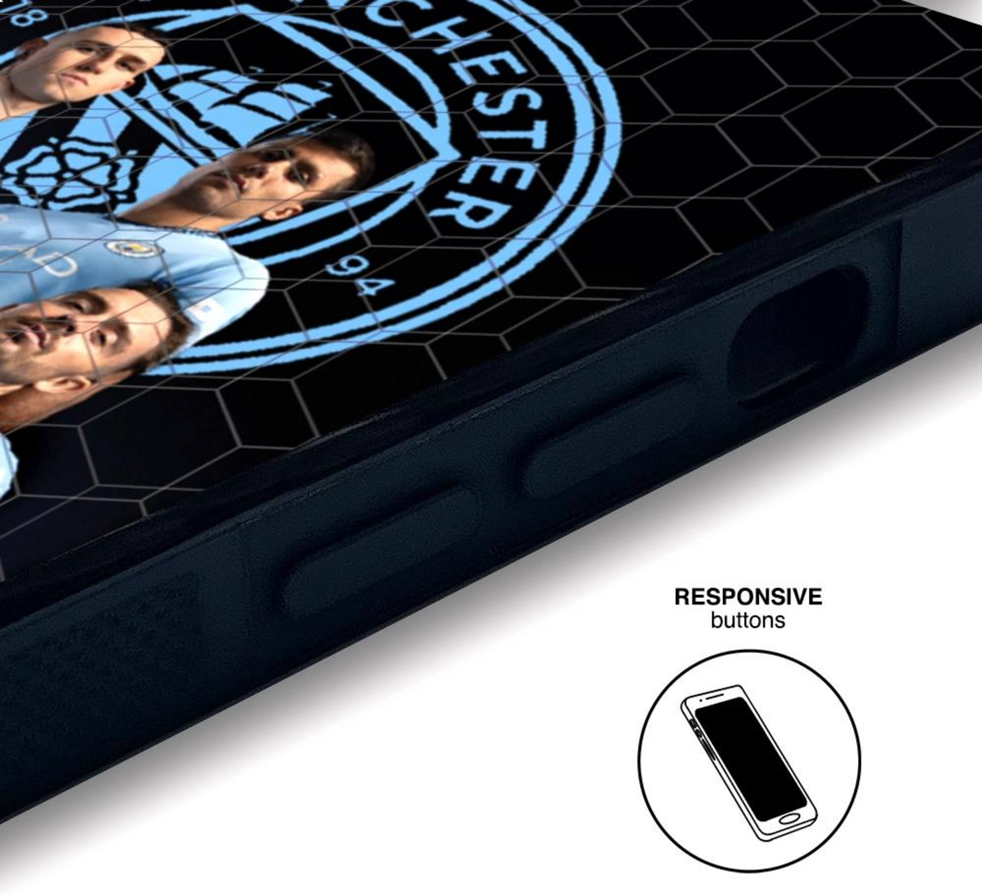 PHONECASES3D, Manchester City Official 3d Phone Case &ndash; Men&rsquo;s Team Dark Blue