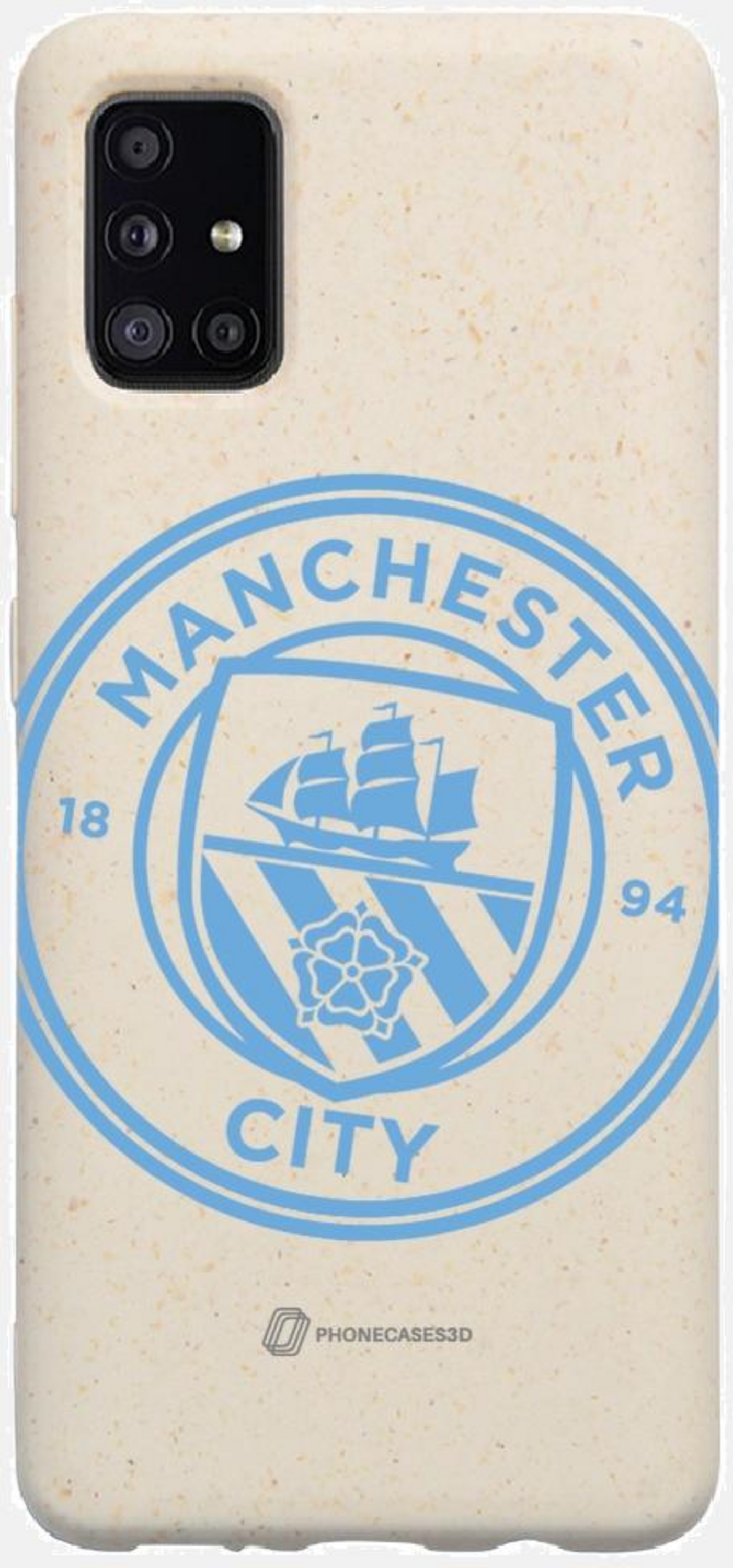 PHONECASES3D, Manchester City Official Compostable Phone Case &ndash; Blue Tilted Crest