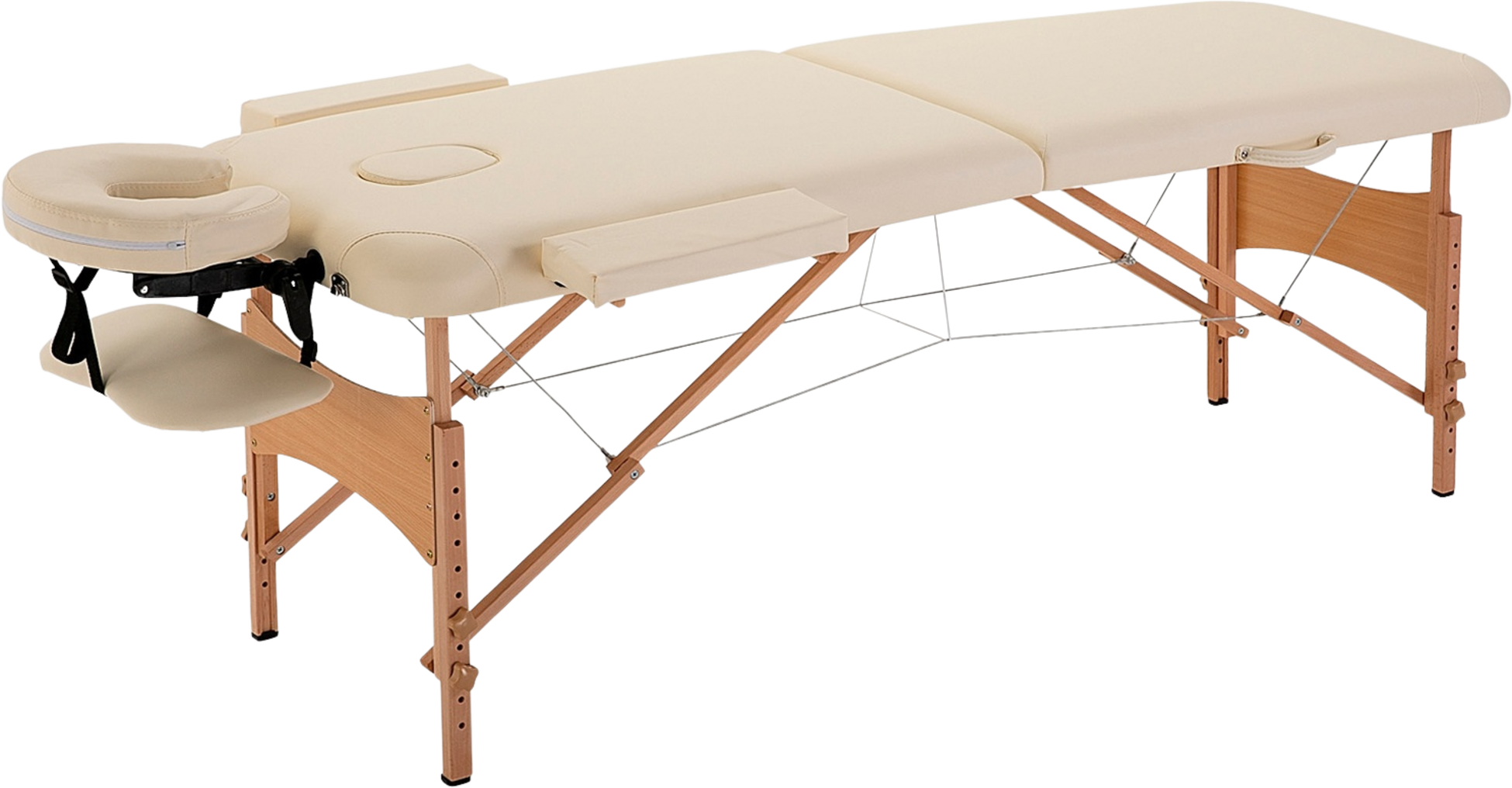 NORTHIX, Massage Table, Folding Massage Table, Height Adjustable Massage Bench, Massage Bed With Headrest, Fo