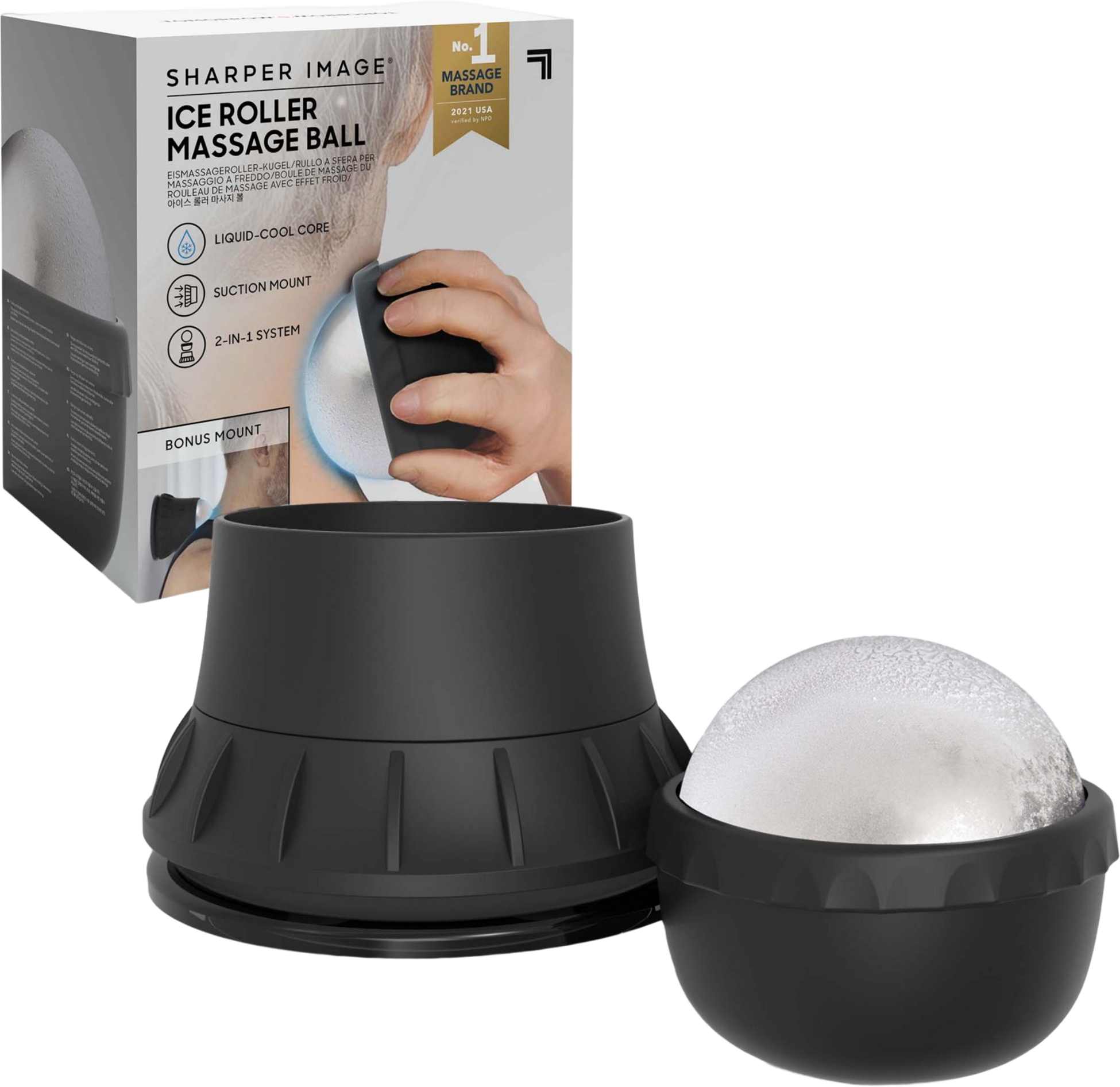 SHARPER IMAGE, Massagekula Med Kyleffekt