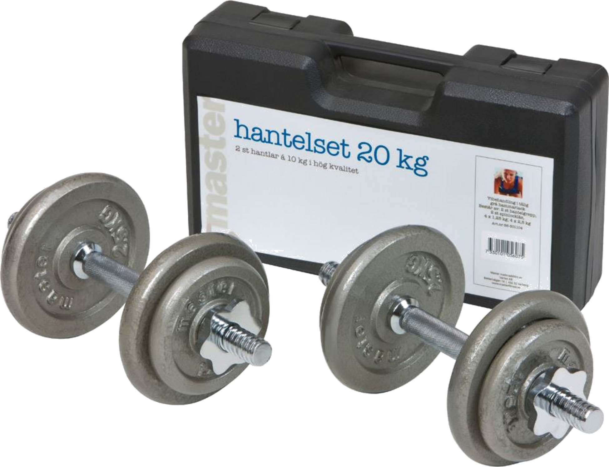 MASTER FITNESS, Master Fitness Hantelset (20 Kg)