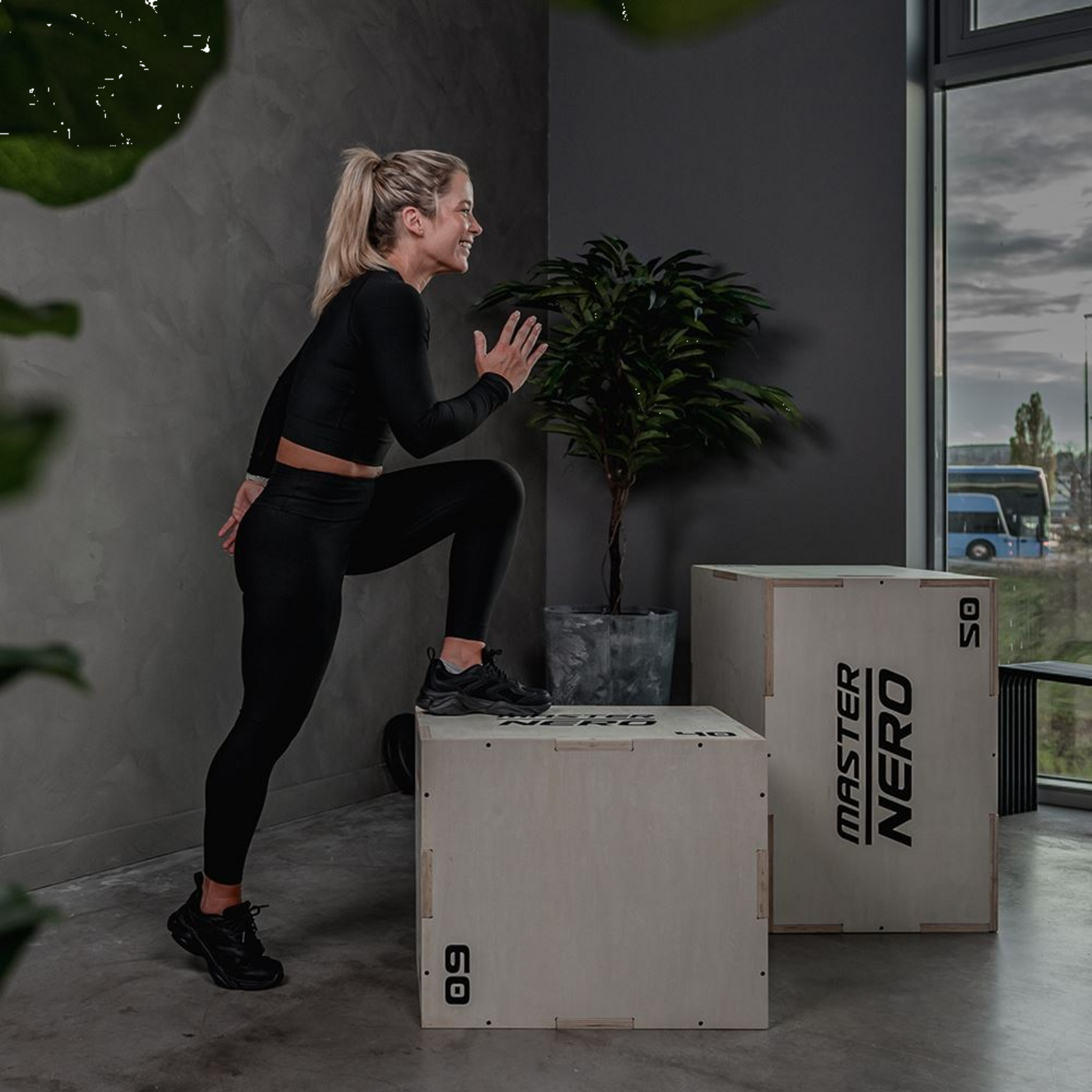 MASTER FITNESS, Master Fitness Nero Plyo Woodbox 50-60-75