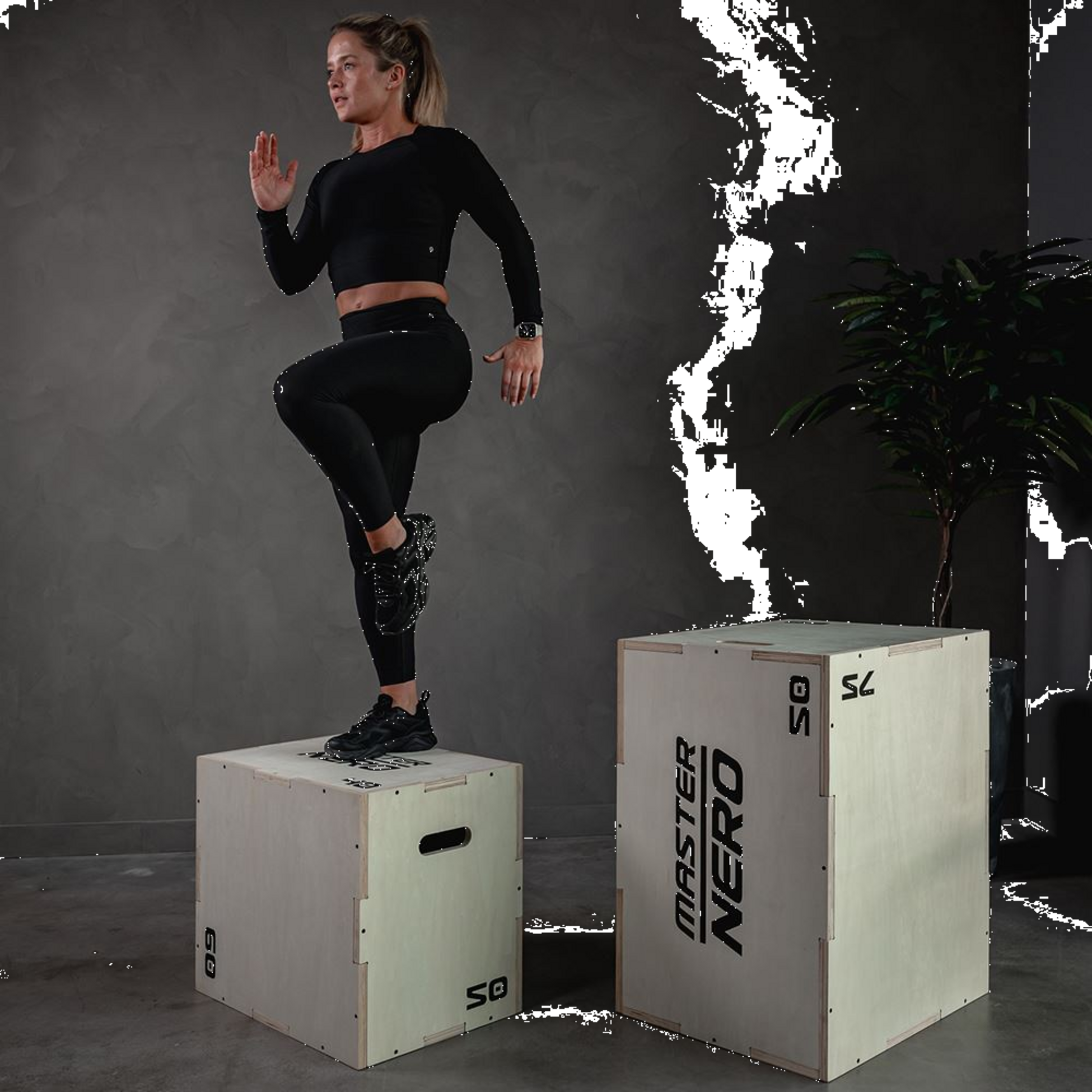 MASTER FITNESS, Master Fitness Nero Plyo Woodbox 50-60-75