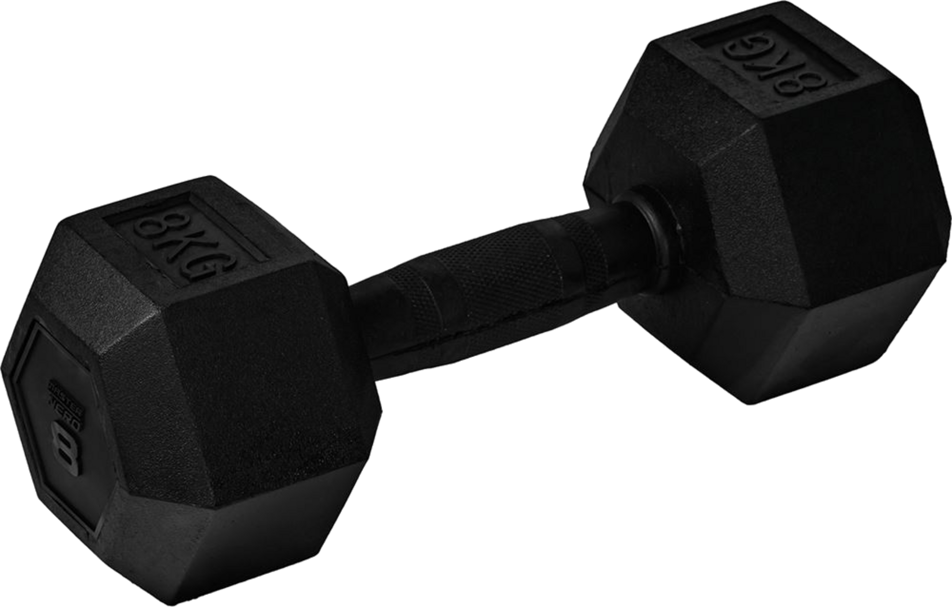 MASTER FITNESS, Master Fitness Nero Rubber Coated Hex, Hex Hantlar