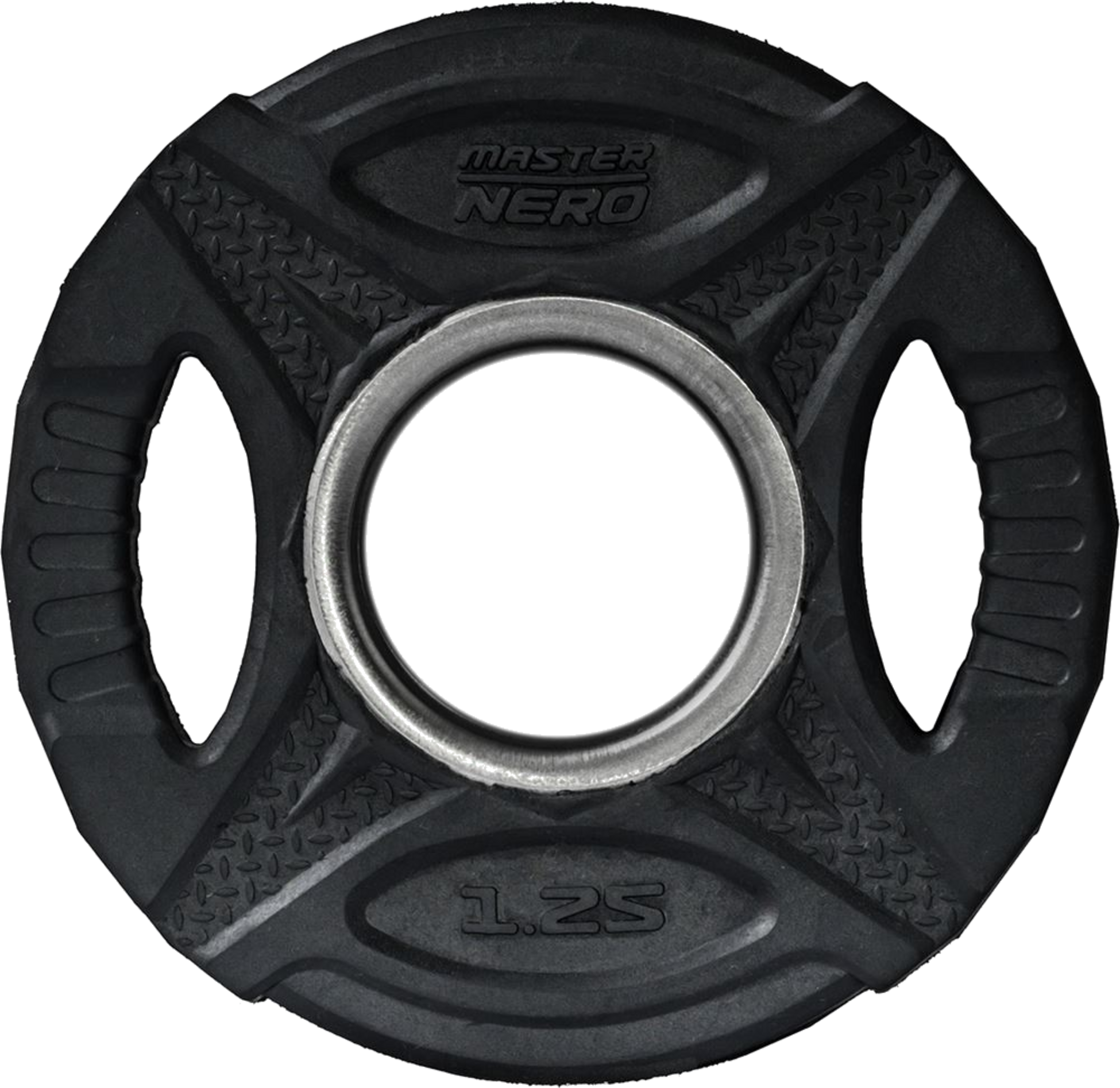 MASTER FITNESS, Master Fitness Nero Rubber Plate, Viktskivor Gummerade