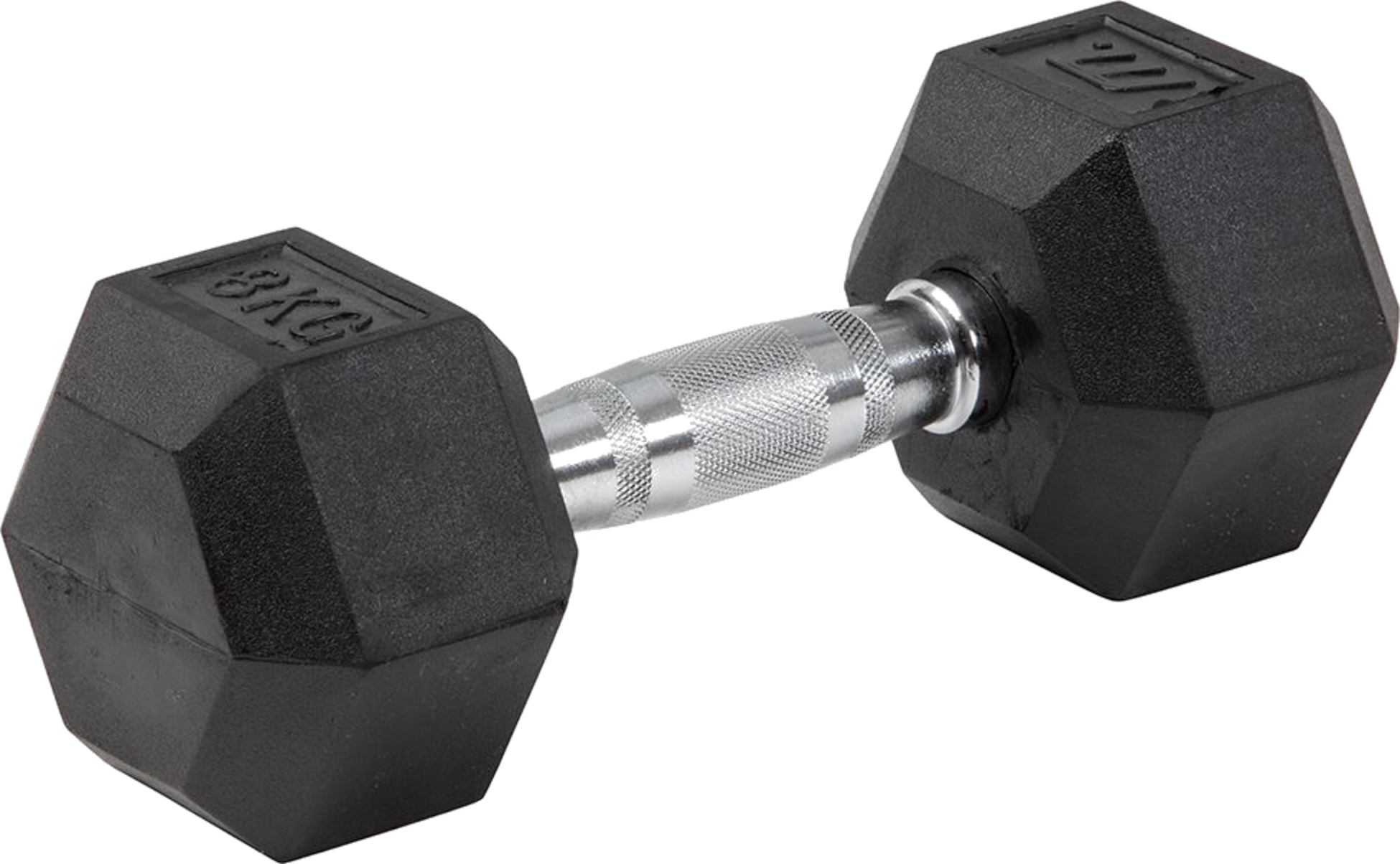 MASTER X KRAFTMARK, Master X Kraftmark Gummi/krom, Hexhantel