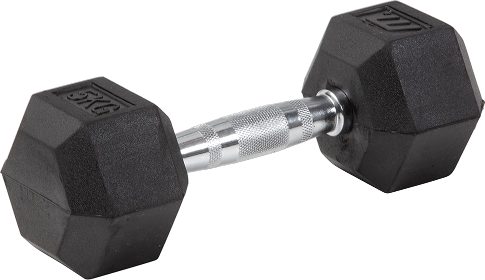 MASTER X KRAFTMARK, Master X Kraftmark Gummi/krom, Hexhantel