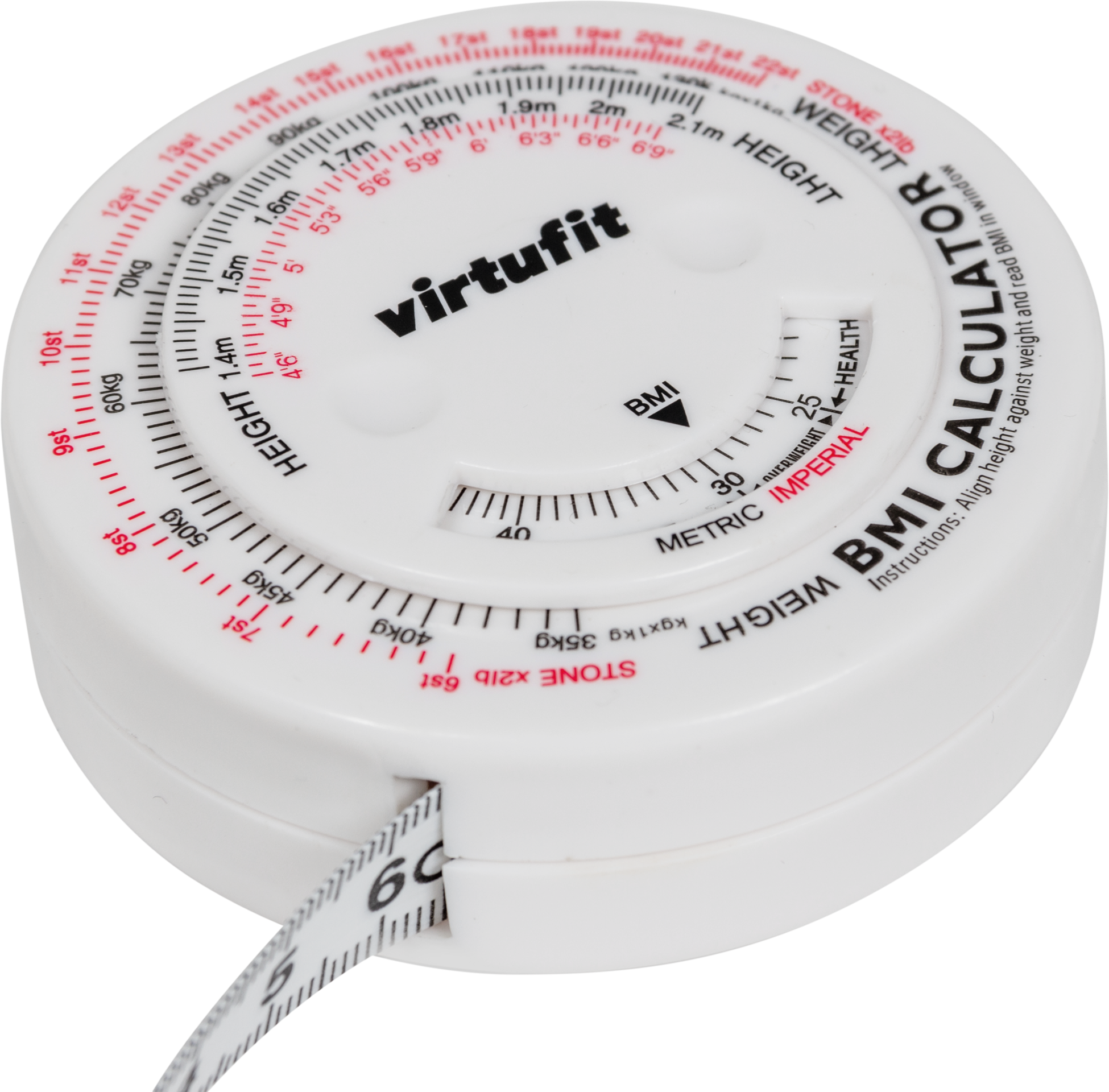 VIRTUFIT, Measuring Tape With Bmi Calculator