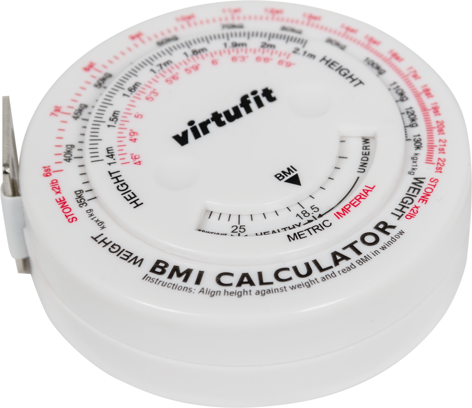 VIRTUFIT, Measuring Tape With Bmi Calculator