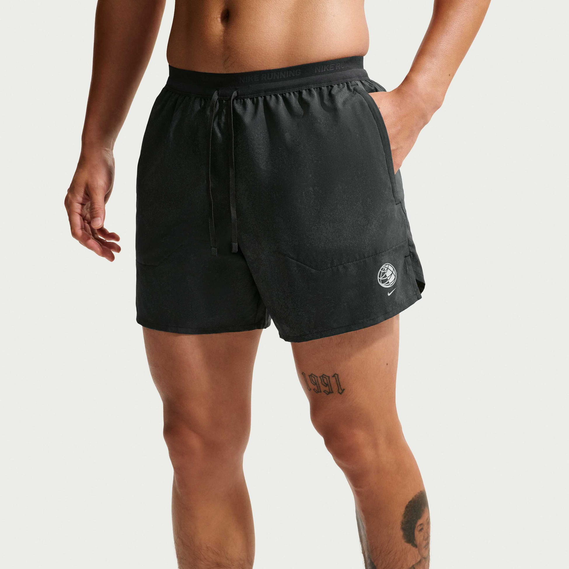 NIKE, Men's 5 Brief-lined Running Shorts With Reflective Design Accents" Stride