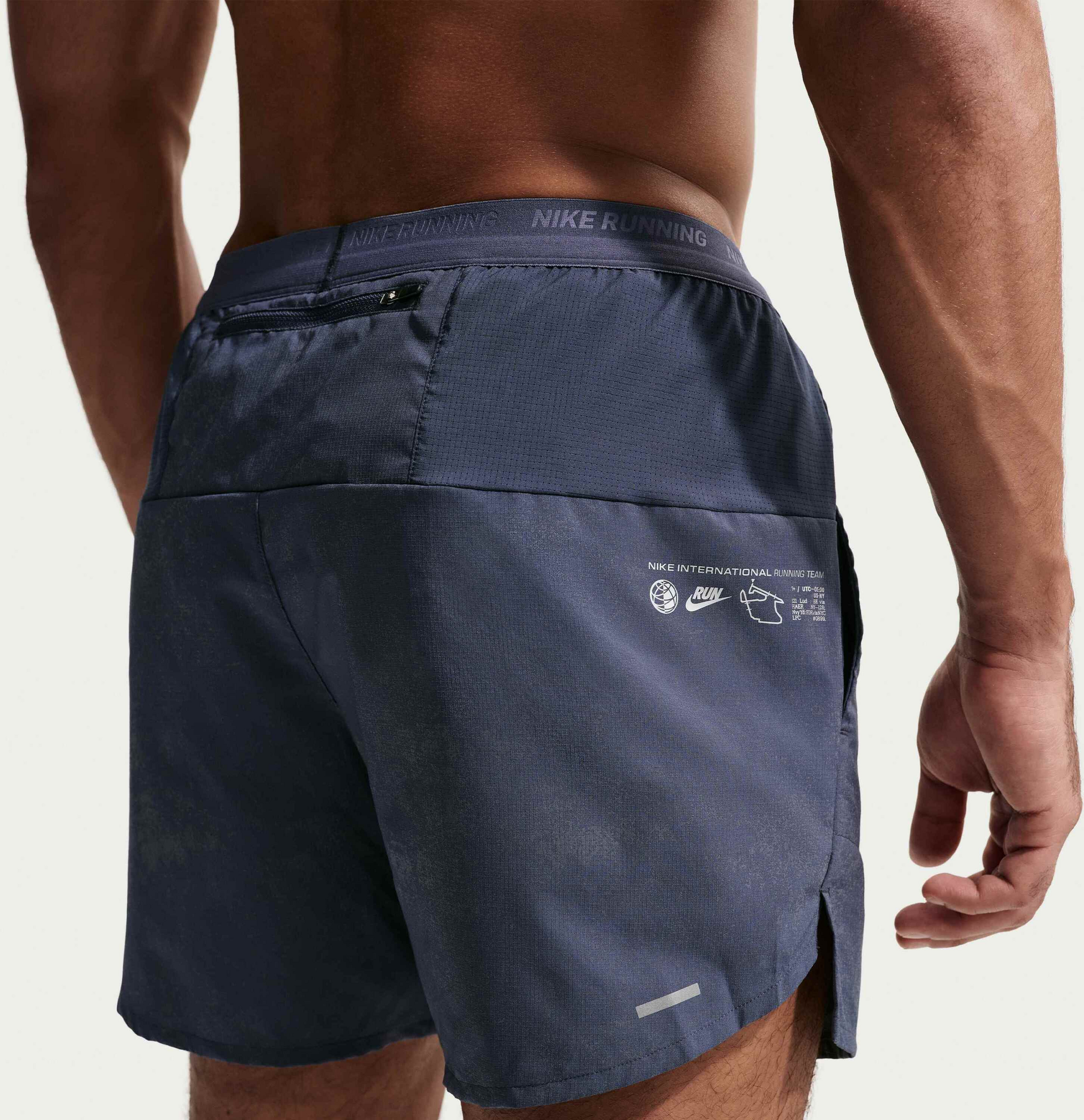 NIKE, Men's 5 Brief-lined Running Shorts With Reflective Design Accents" Stride