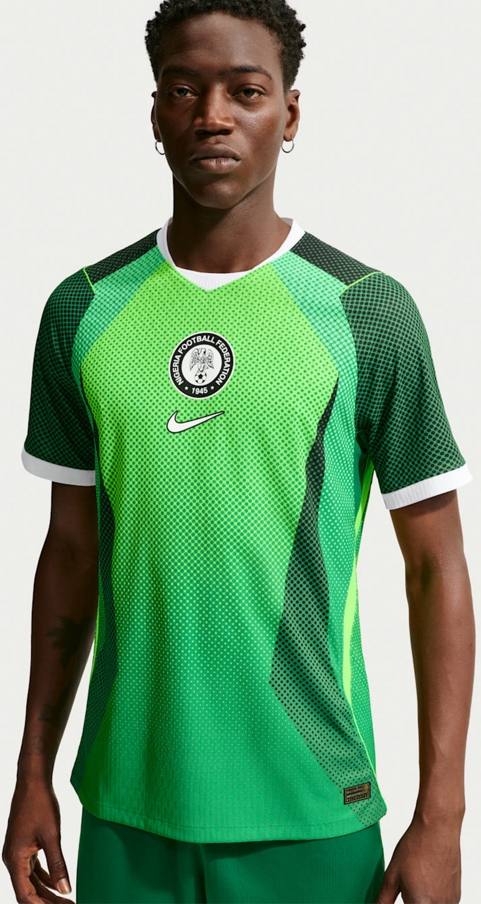 NIKE, Men's Aero-fit Football Authentic Jersey Nigeria 2026 Match Home