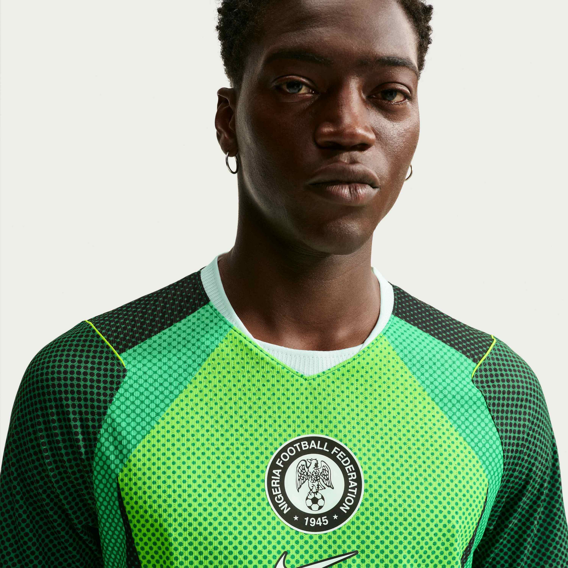 NIKE, Men's Aero-fit Football Authentic Jersey Nigeria 2026 Match Home