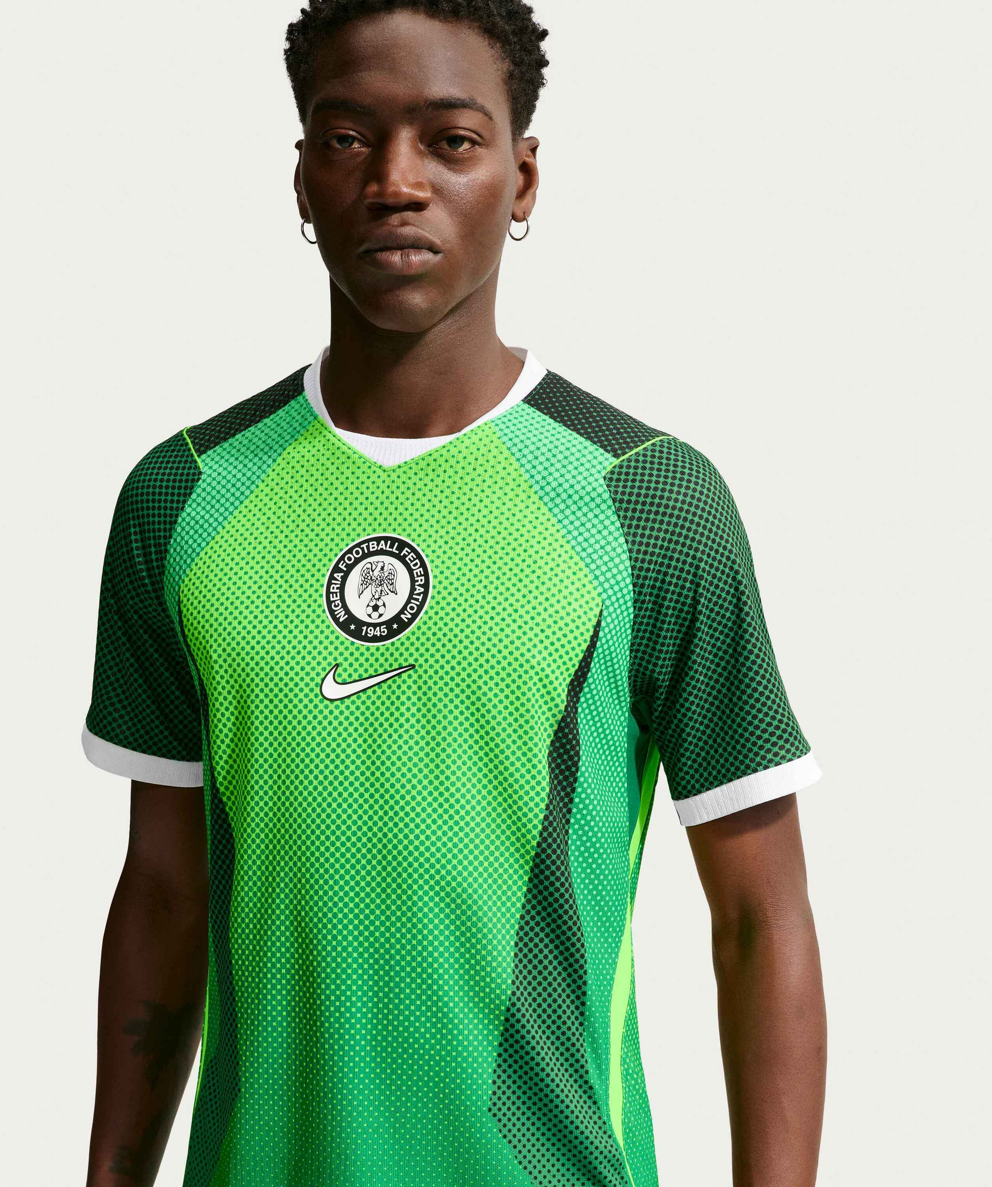 NIKE, Men's Aero-fit Football Authentic Jersey Nigeria 2026 Match Home