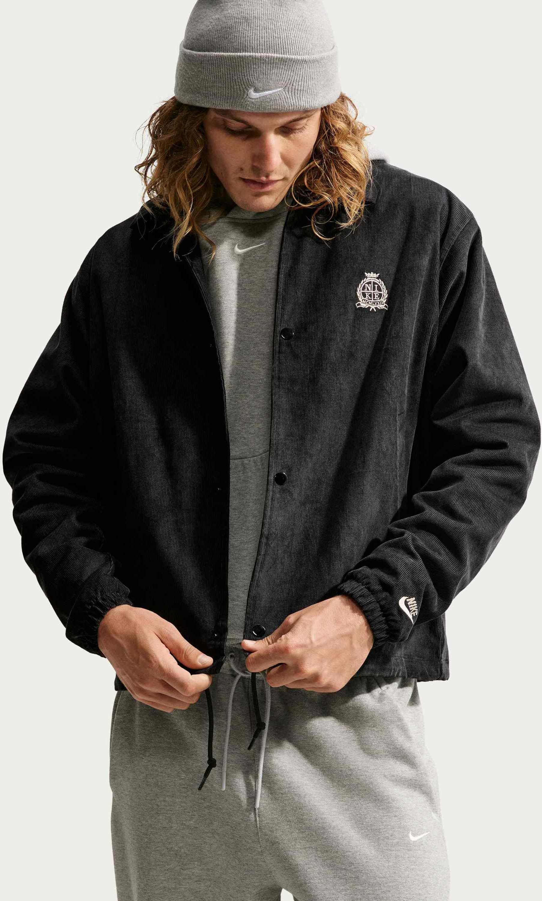 NIKE, Men's Corduroy Coaches Jacket Club