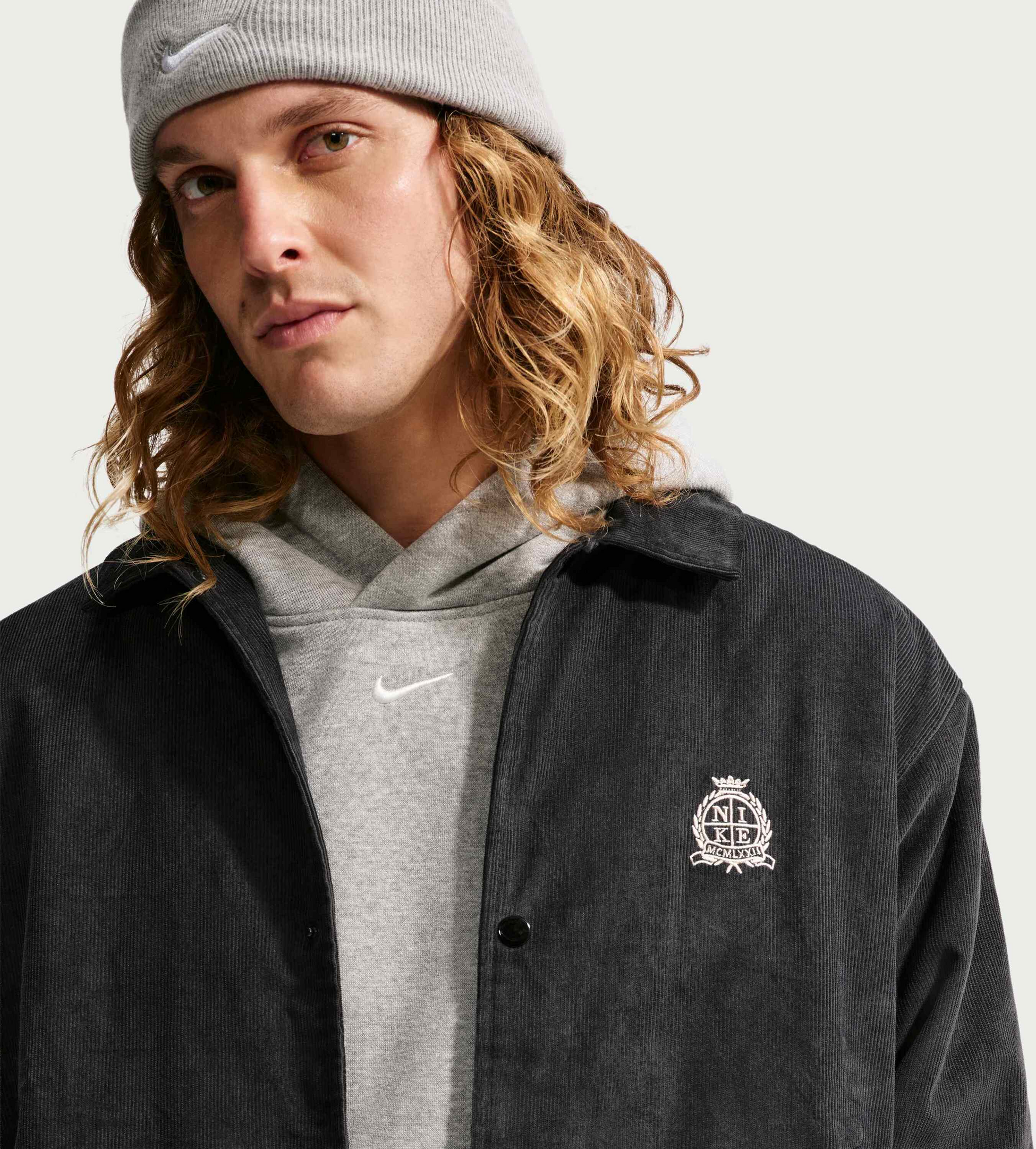 NIKE, Men's Corduroy Coaches Jacket Club
