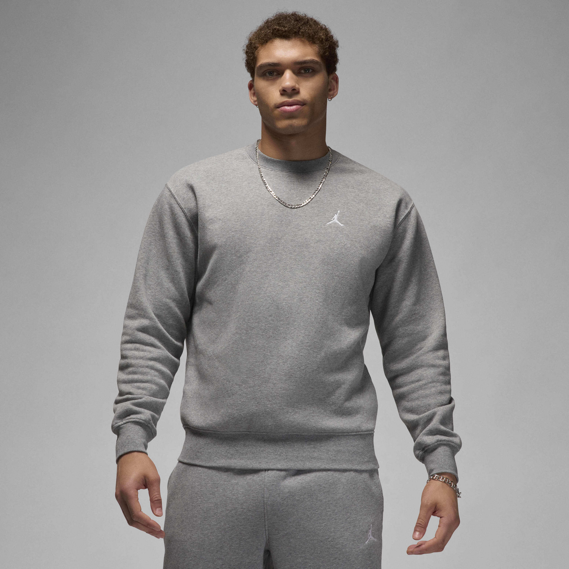 JORDAN, Men's Crew-neck Sweatshirt Jordan Brooklyn Fleece