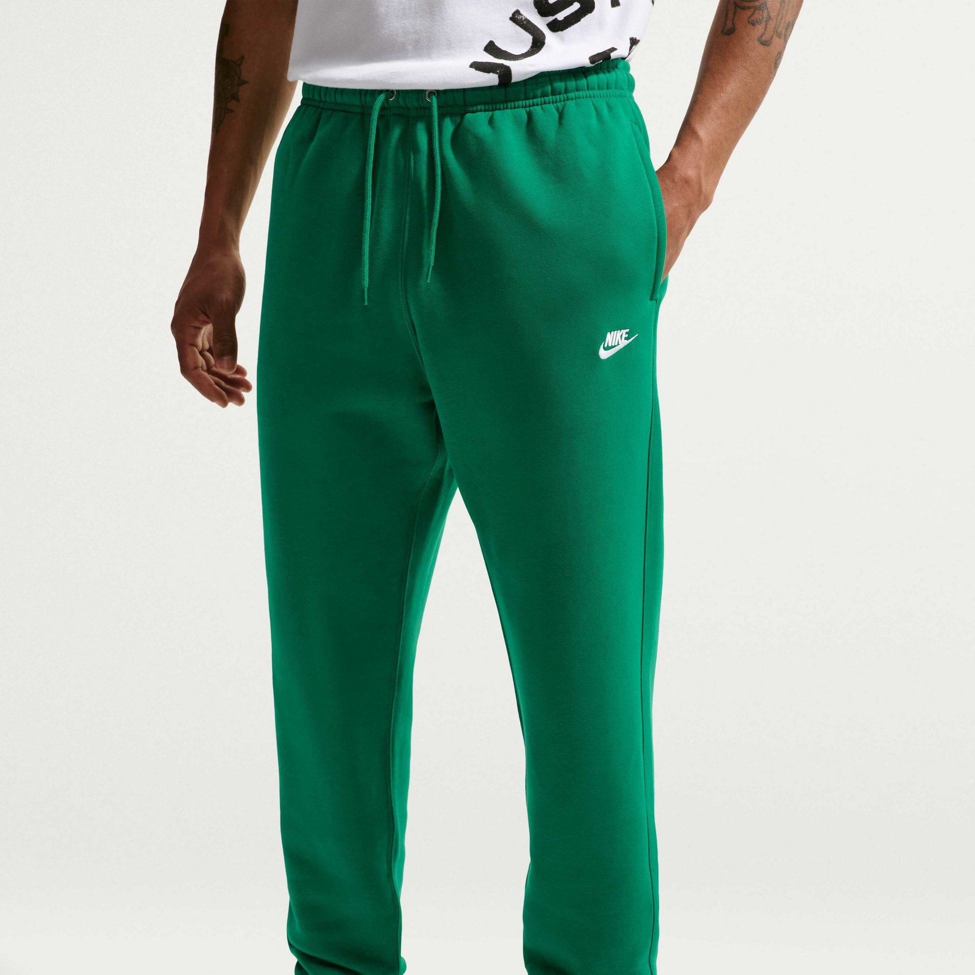 NIKE, Men's Cuffed Brushed Fleece Trousers Club
