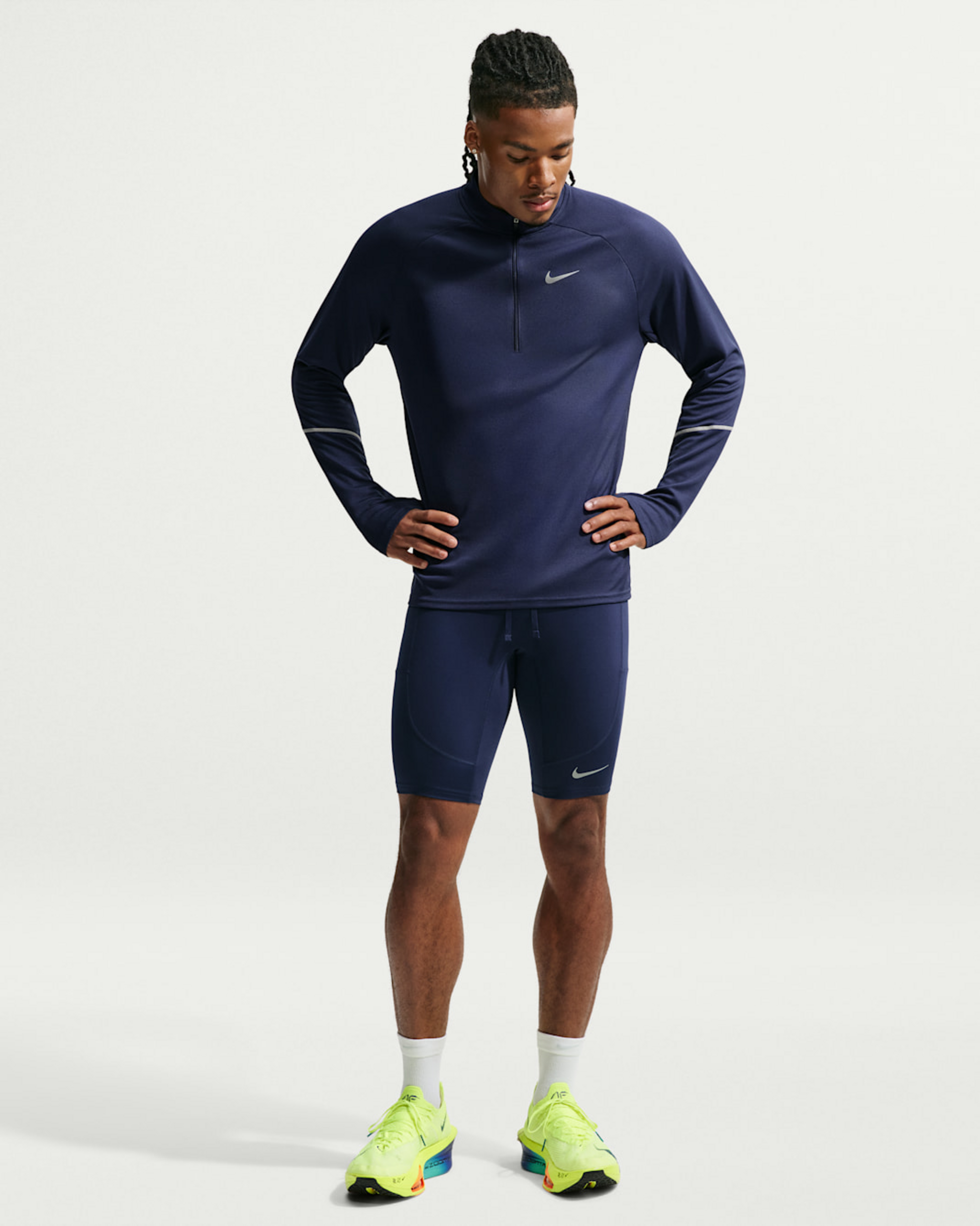 NIKE, Men's Dri-fit 1/2-length Running Tights Stride
