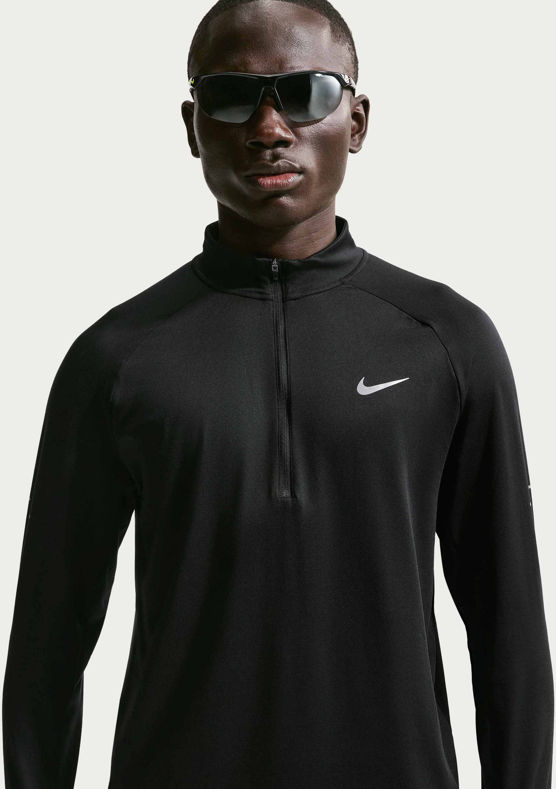 NIKE, Men's Dri-fit 1/2-zip Running Mid Layer Stride